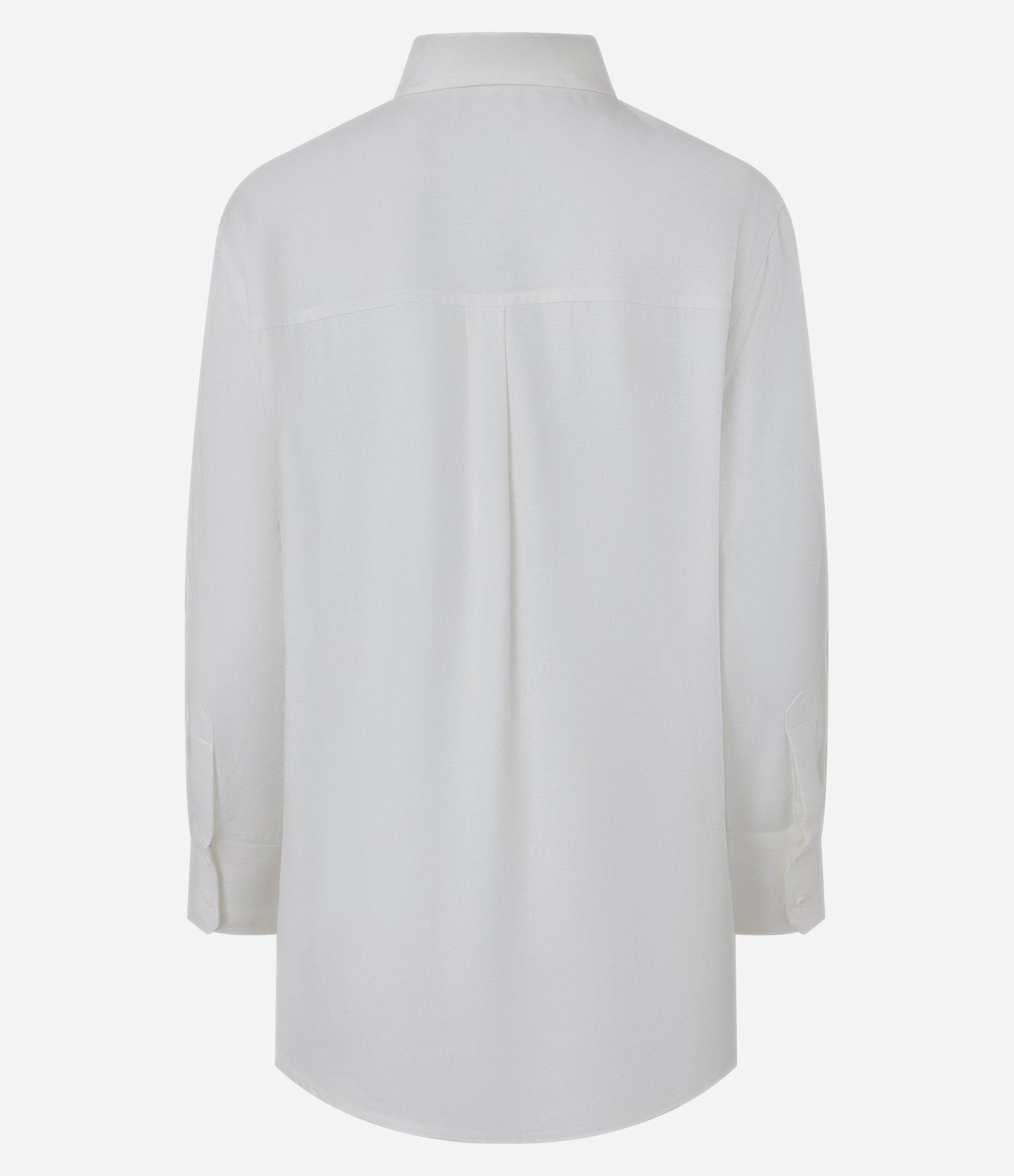 Camisa Básica em Viscolinho com Abotoamento Branco Neve 9