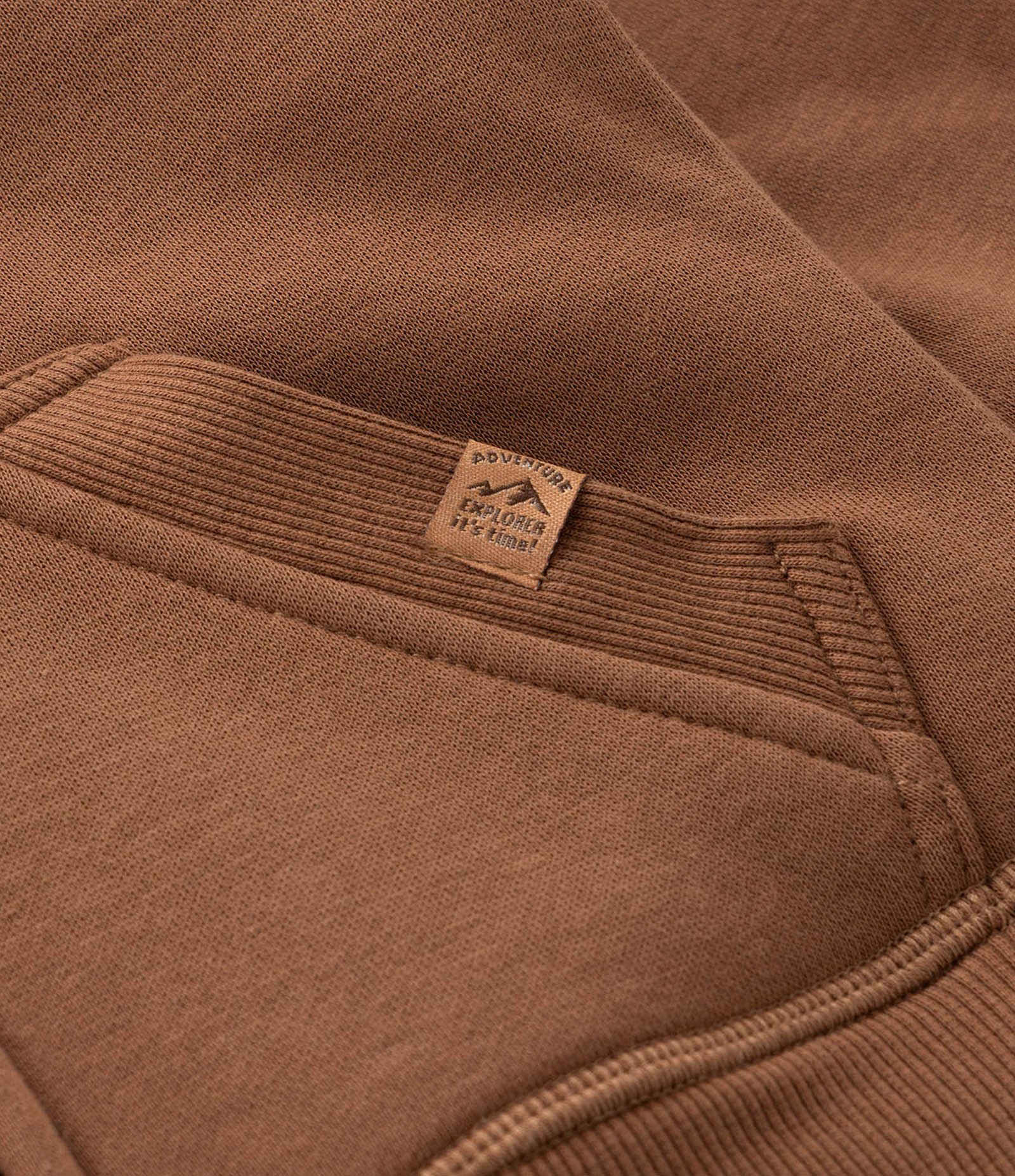 Casaco Infantil com Capuz e Forro de Sherpa - Tam 1 a 5 anos Marrom 4