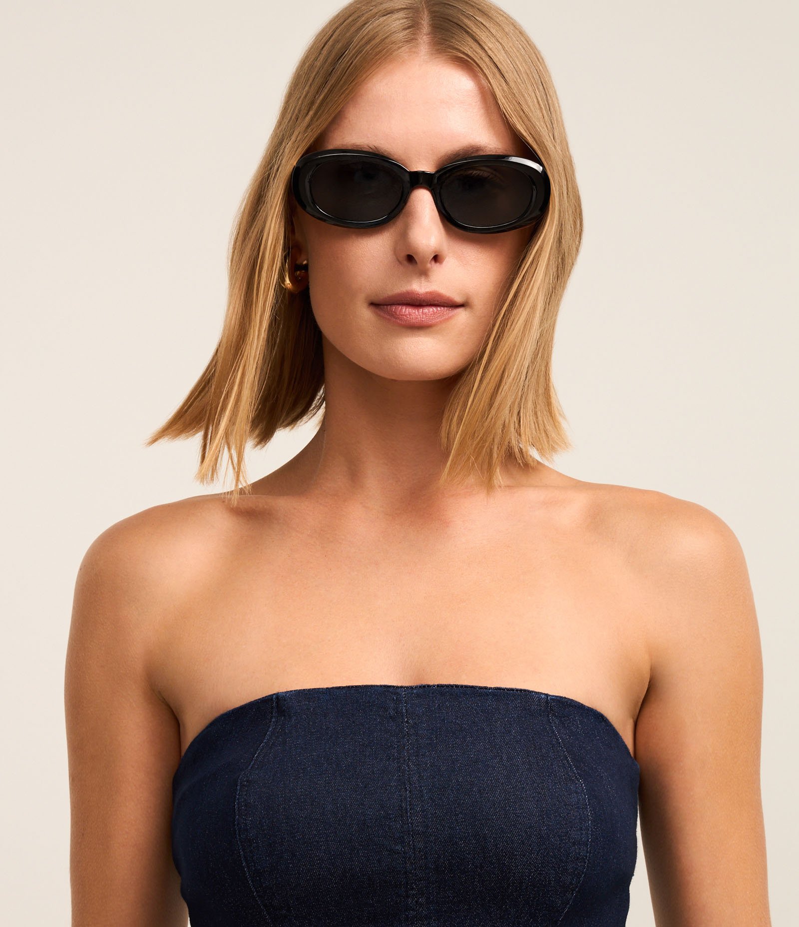 Vestido Evasê New Midi em Jeans Tomara Que Caia Jeans Escuro 3