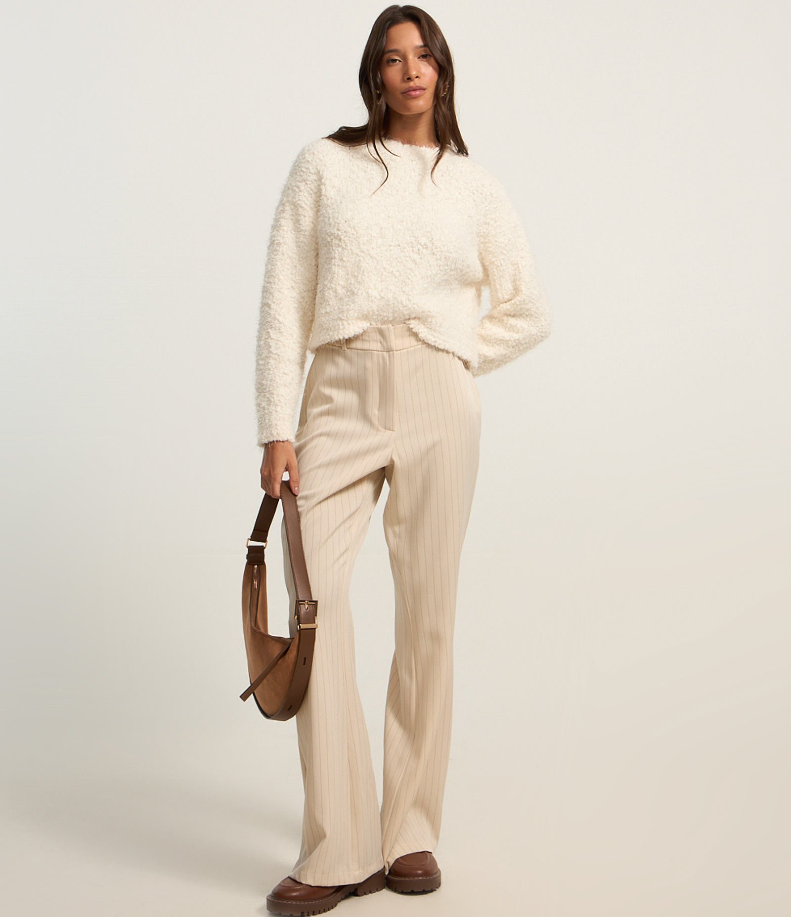 Suéter Slim em Tricô com Pelinhos 2