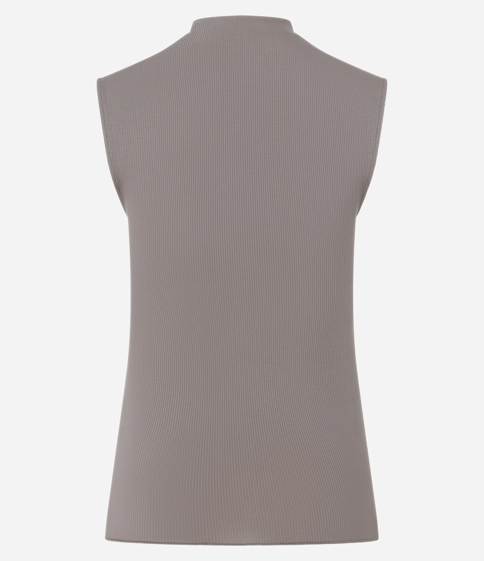 Blusa Sem Manga em Viscose com Gola Alta e Textura Canelada 8