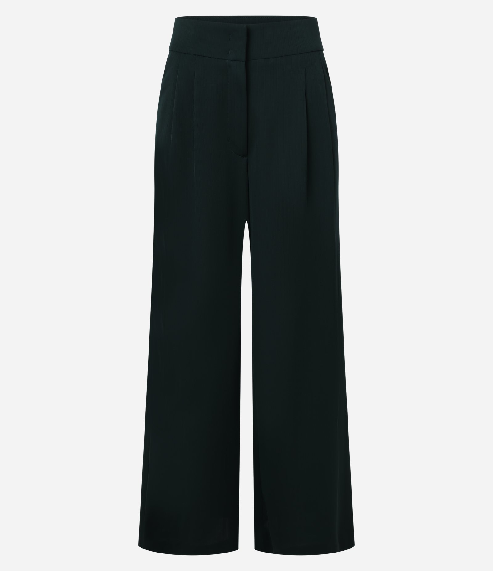 Calça Reta Cintura Alta Alfaiatada com `Pregas Verde 6