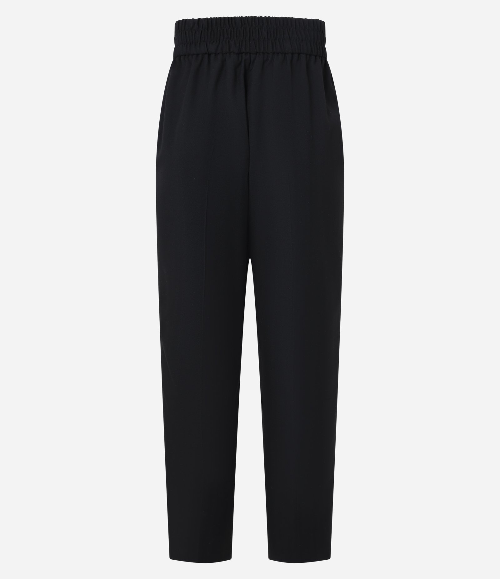 Calça Cenoura Alfaiatada com Cós Transpassado Preto 6