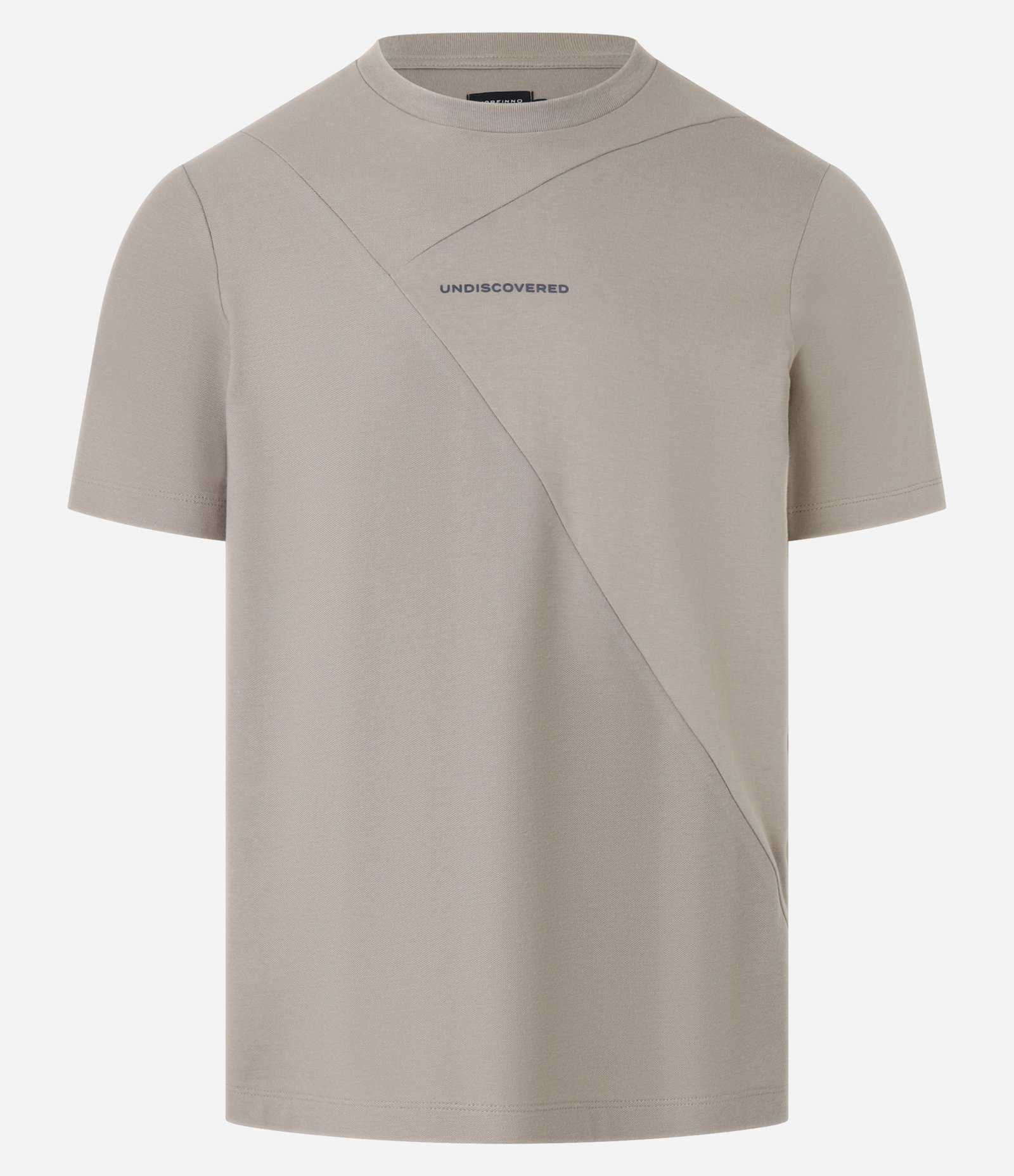 Camiseta em Algodão com Estampa Lettering Textura e Detalhe em Recortes Marrom 5