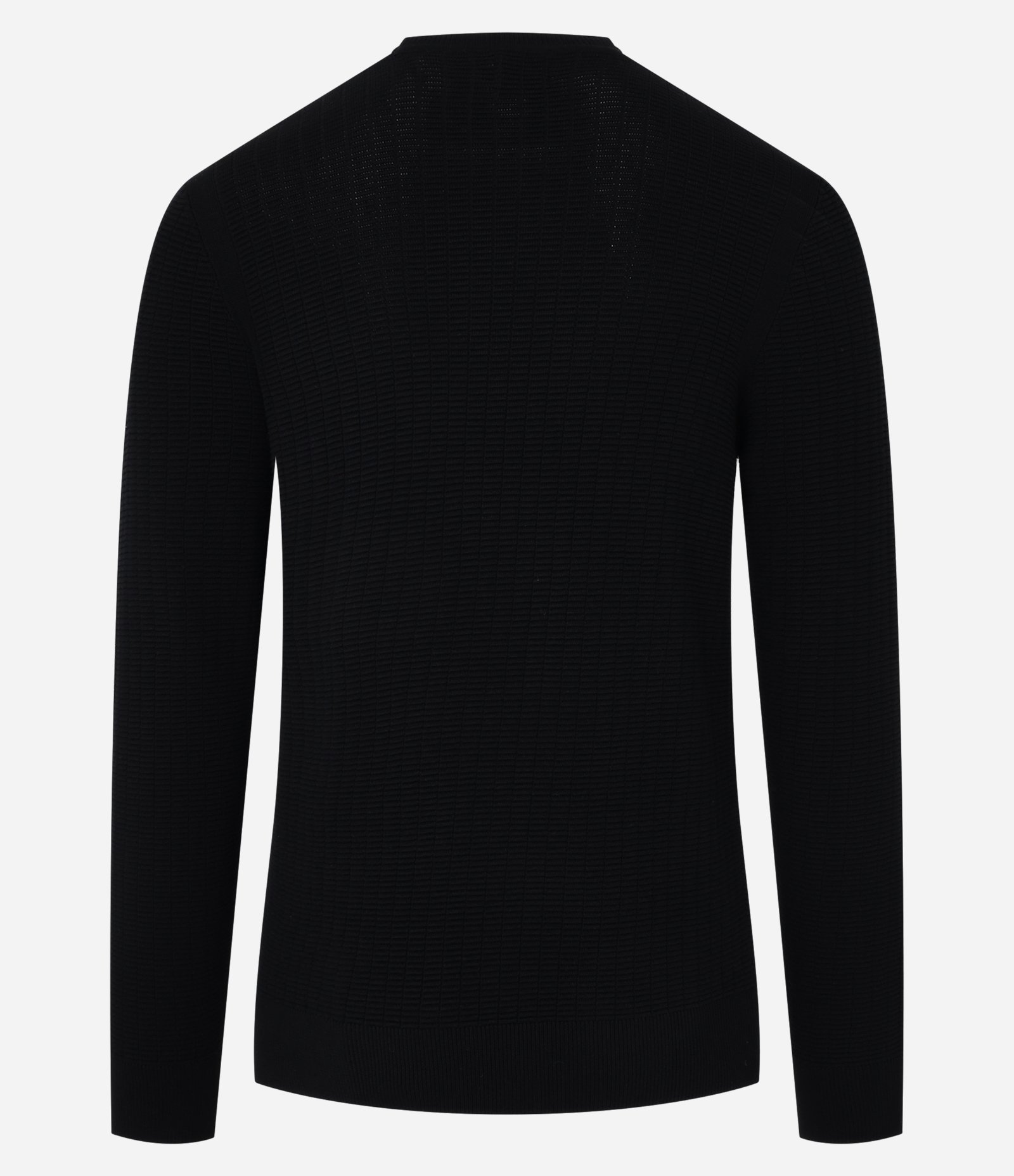 Suéter em Malha com Textura Xadrez Grid Preto 9