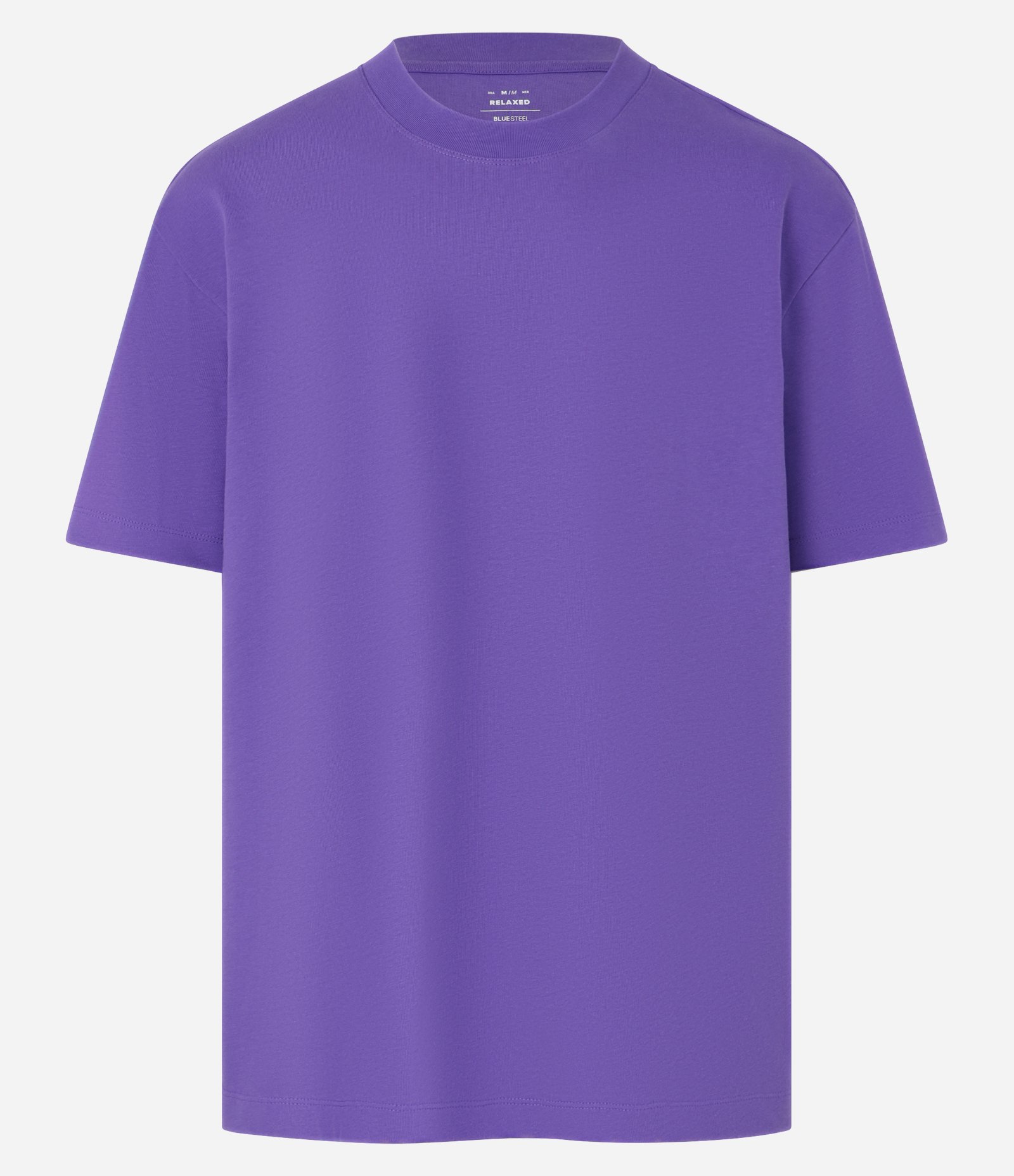 Camiseta Relaxed em Algodão com Efeito Pesado Roxo 5