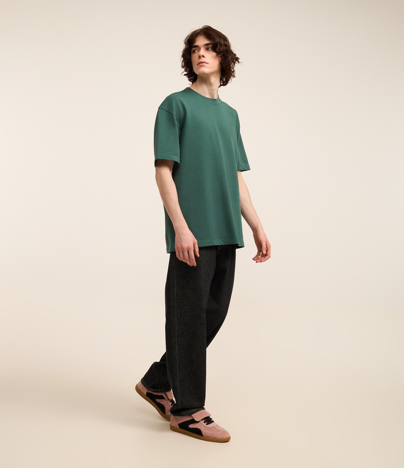 Camiseta Relaxed em Algodão com Efeito Pesado 2