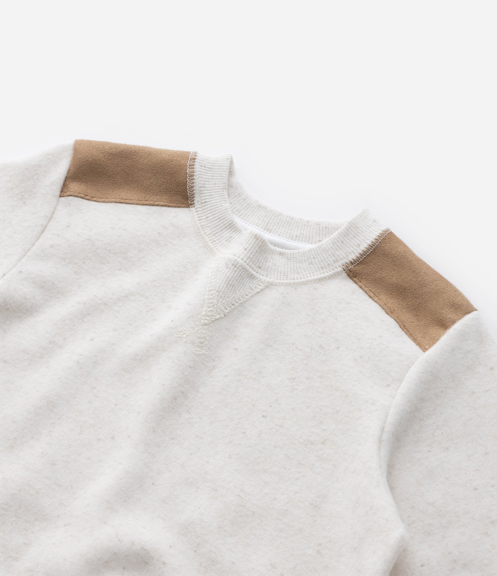 Blusão Infantil em Moletom com Forro Quentinho - Tam 1 a 5 Anos Bege 6