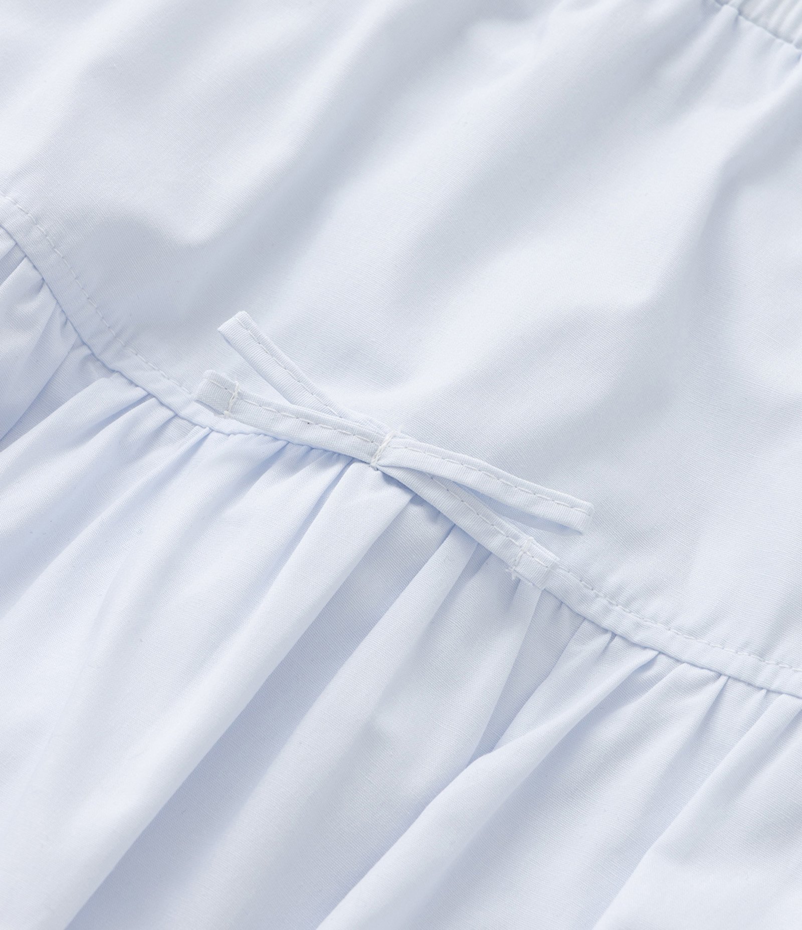 Saia Balonê Infantil em Tricoline - Tam 5 a 14 Anos Branco Neve 3