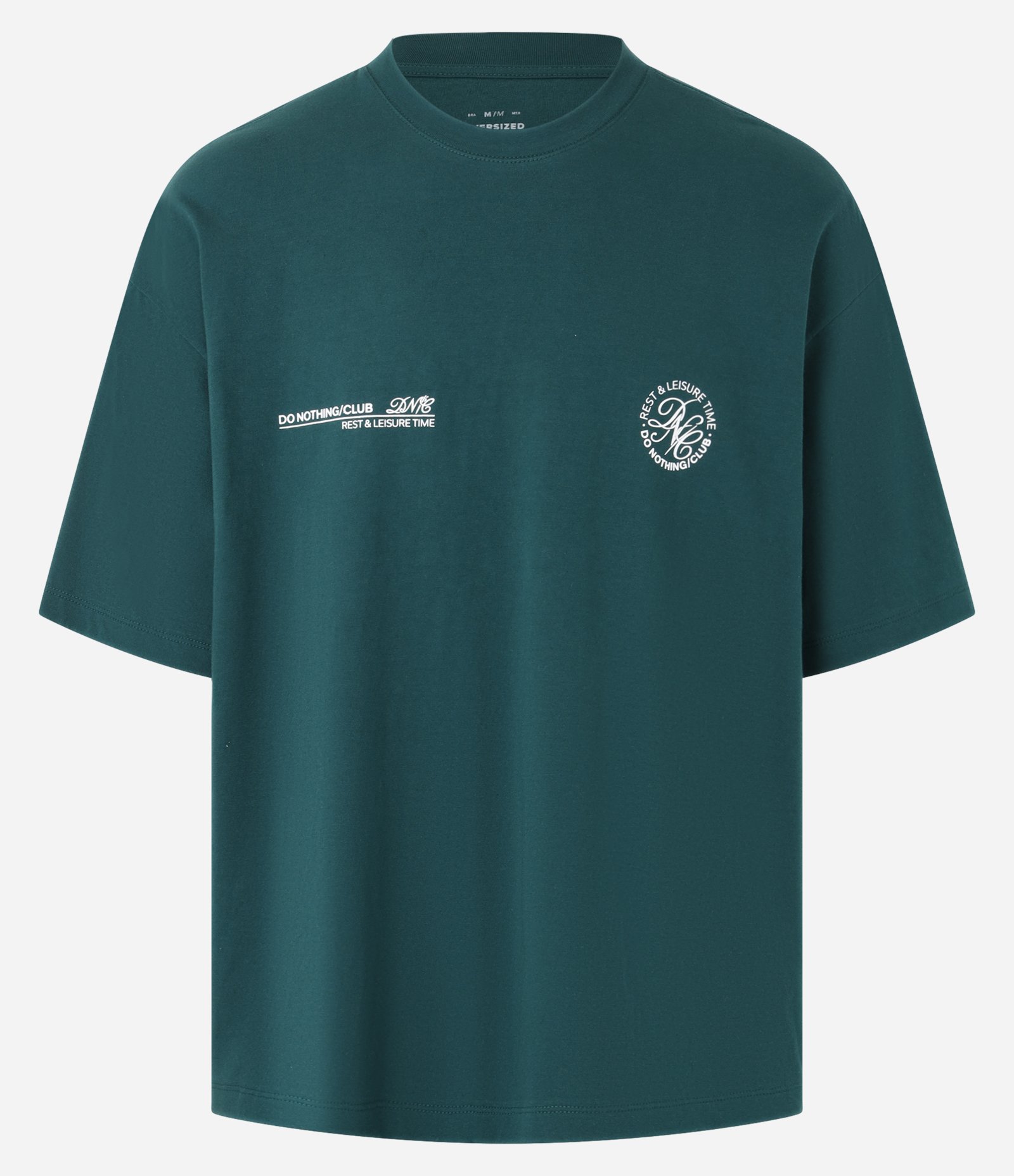 Camiseta Overboxy em Algodão com Estampa Lettering Verde 5