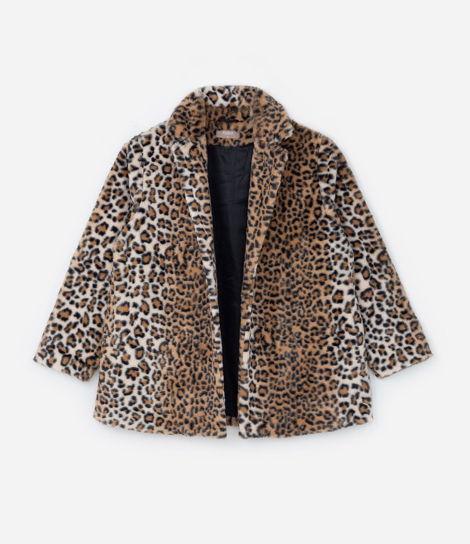 Casaco Pelo Artificial Animal Print Onça Curve & Plus Size Marrom 4