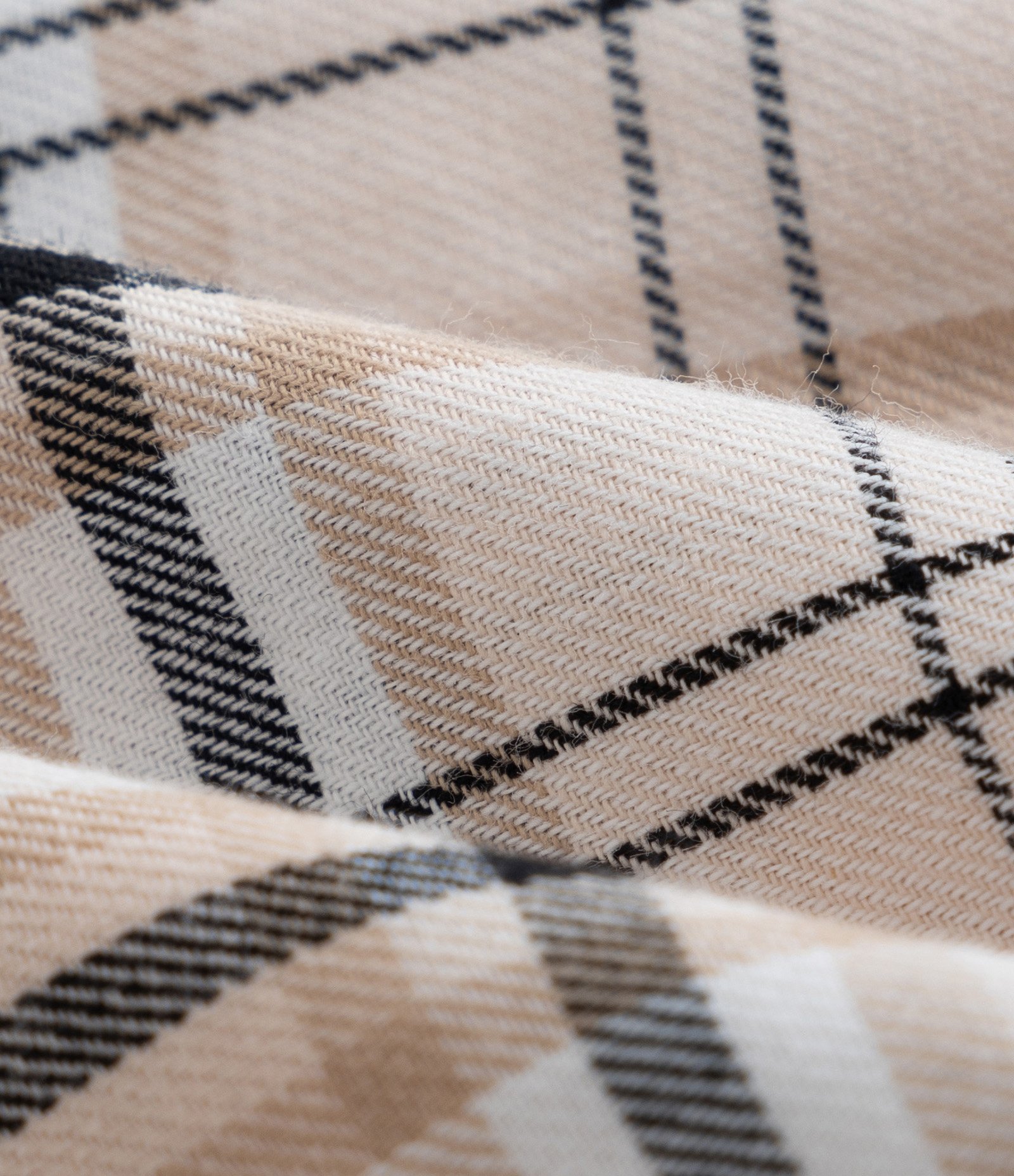 Saia Infantil com Camadas e Estampa Xadrez - Tam 5 a 14 Anos Bege 3