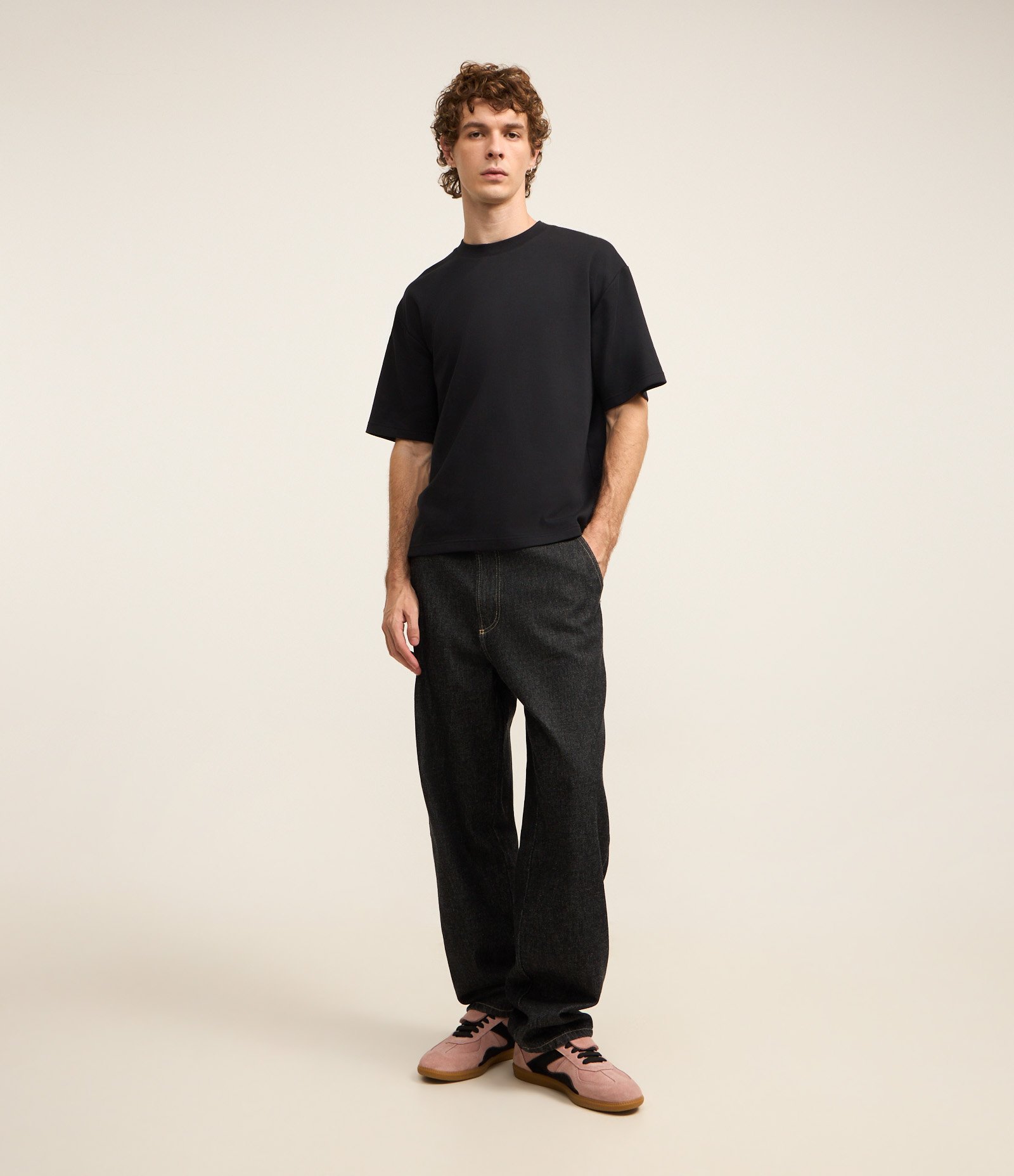 Camiseta Boxy em Tecnologia Dry e Algodão Preto 2