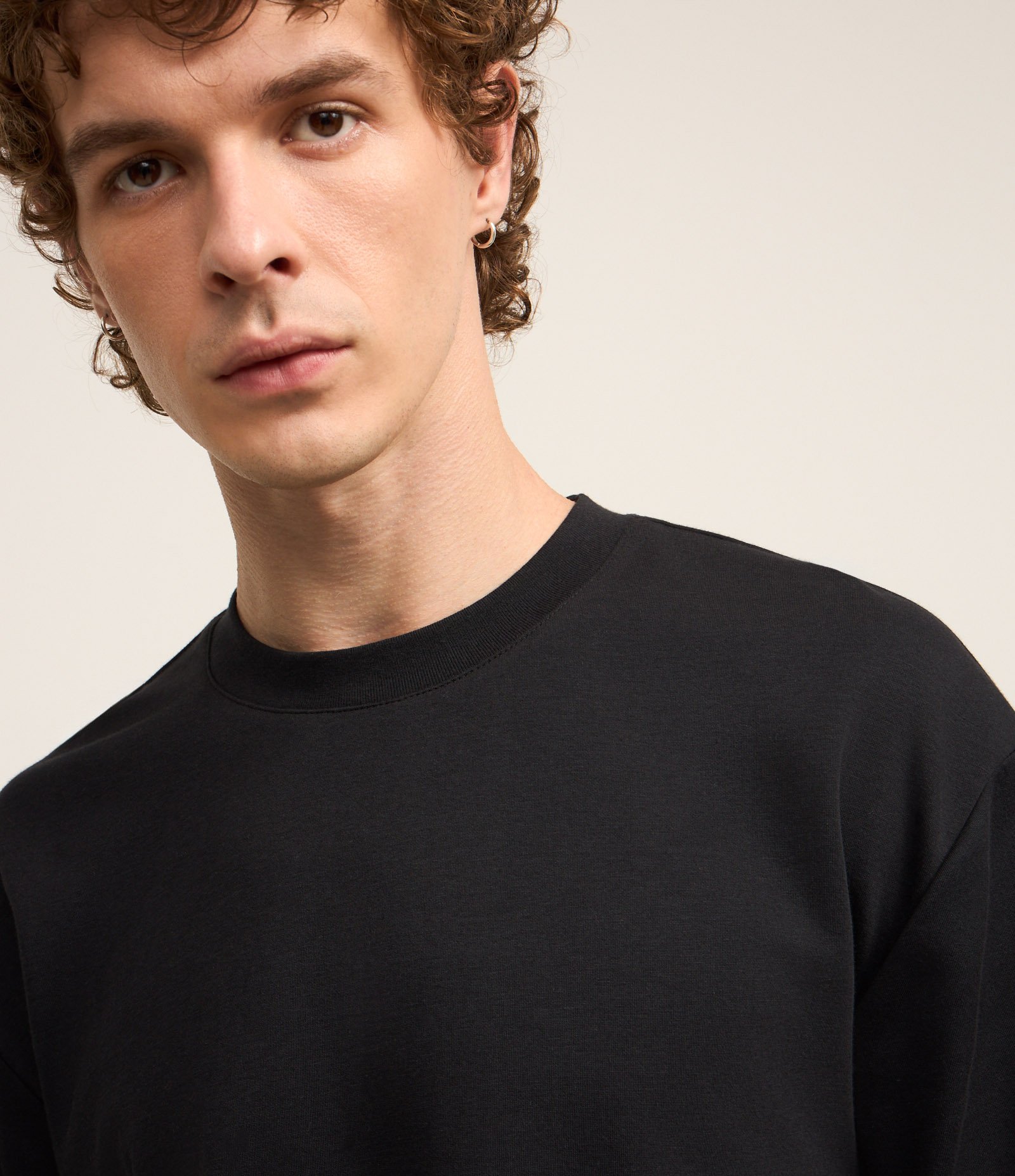 Camiseta Boxy em Tecnologia Dry e Algodão Preto 4