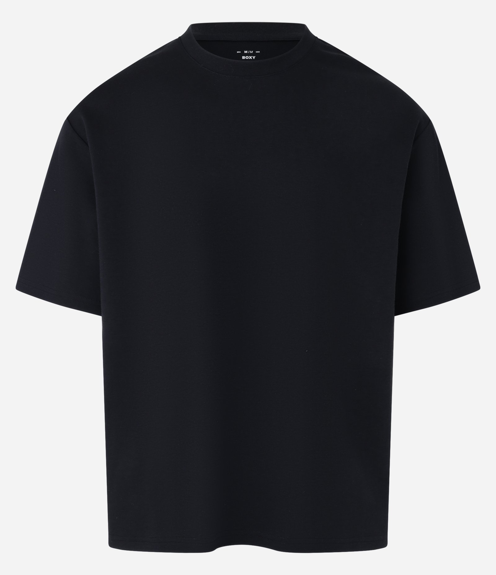 Camiseta Boxy em Tecnologia Dry e Algodão Preto 5
