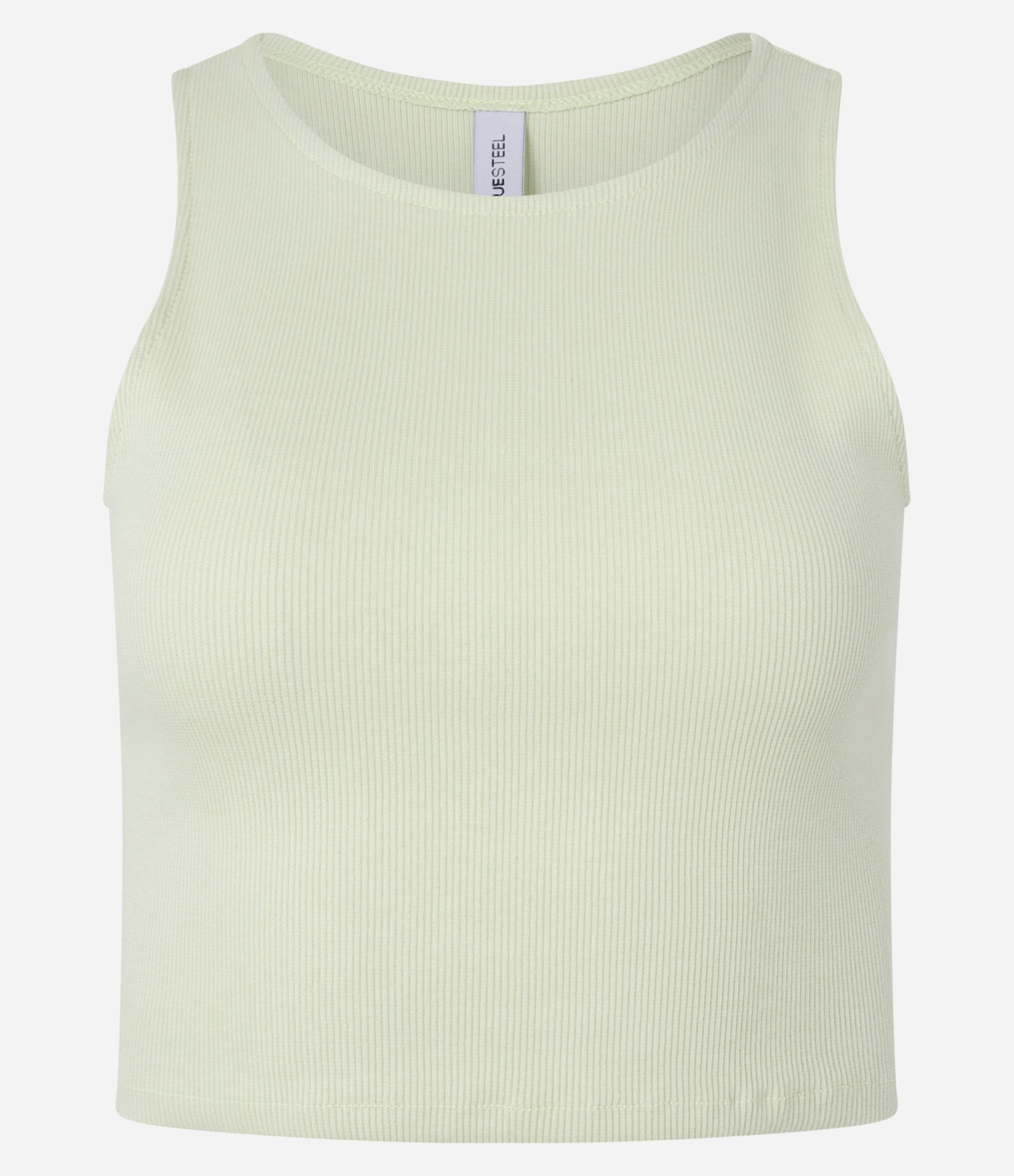 Blusa Cropped sem Manga em Algodão com Textura Canelada 4