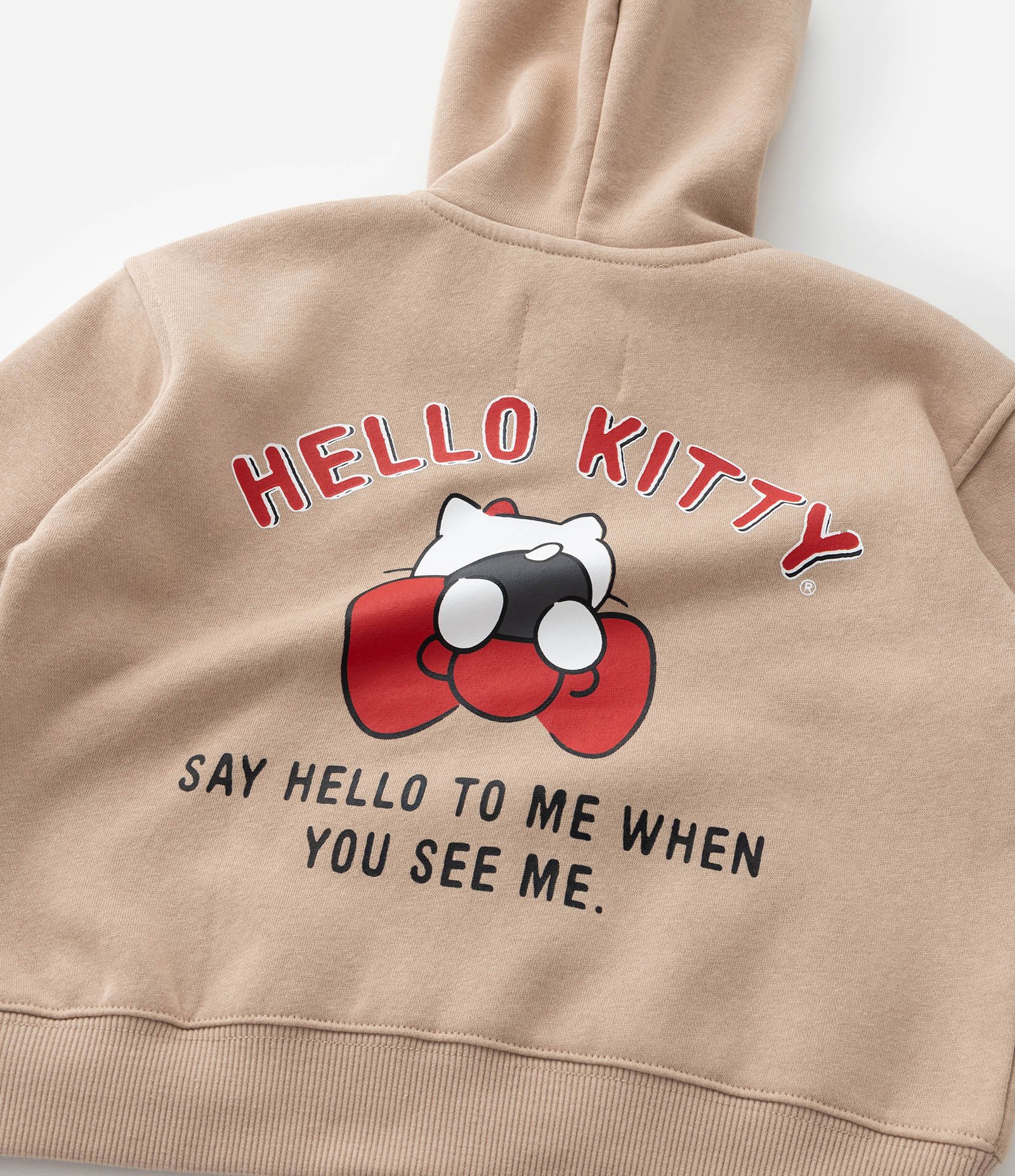 Jaqueta Infantil com Estampa Frente e Costas Hello Kitty - Tam 5 a 14 Anos Bege 7