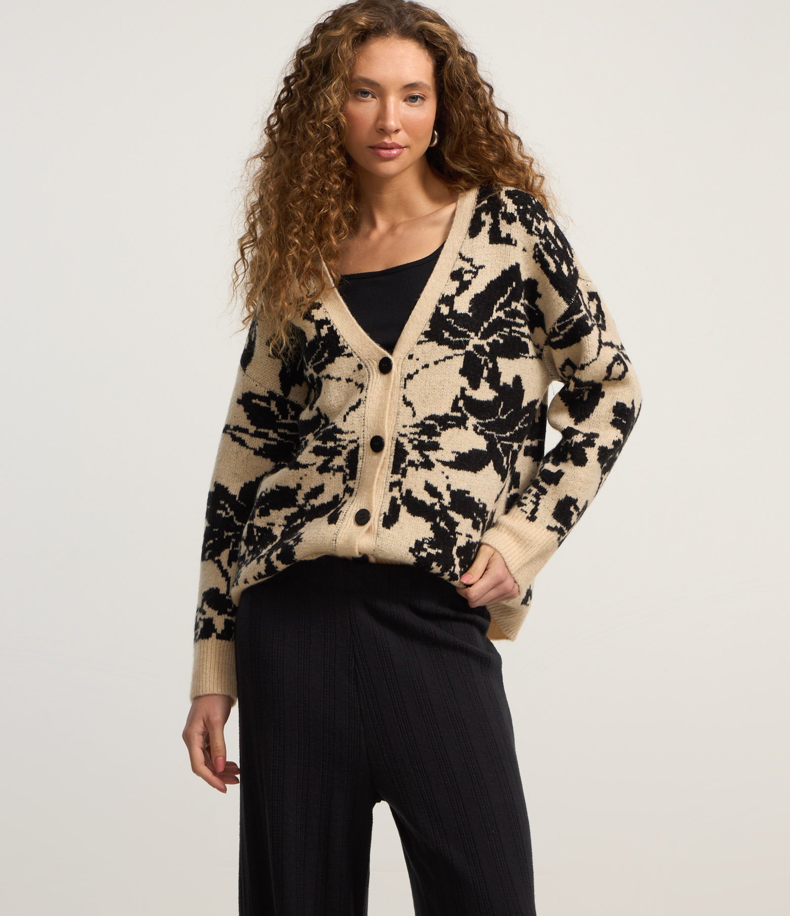 Calça Reta Canelada Felpada e Quentinha com Listras Preto 2