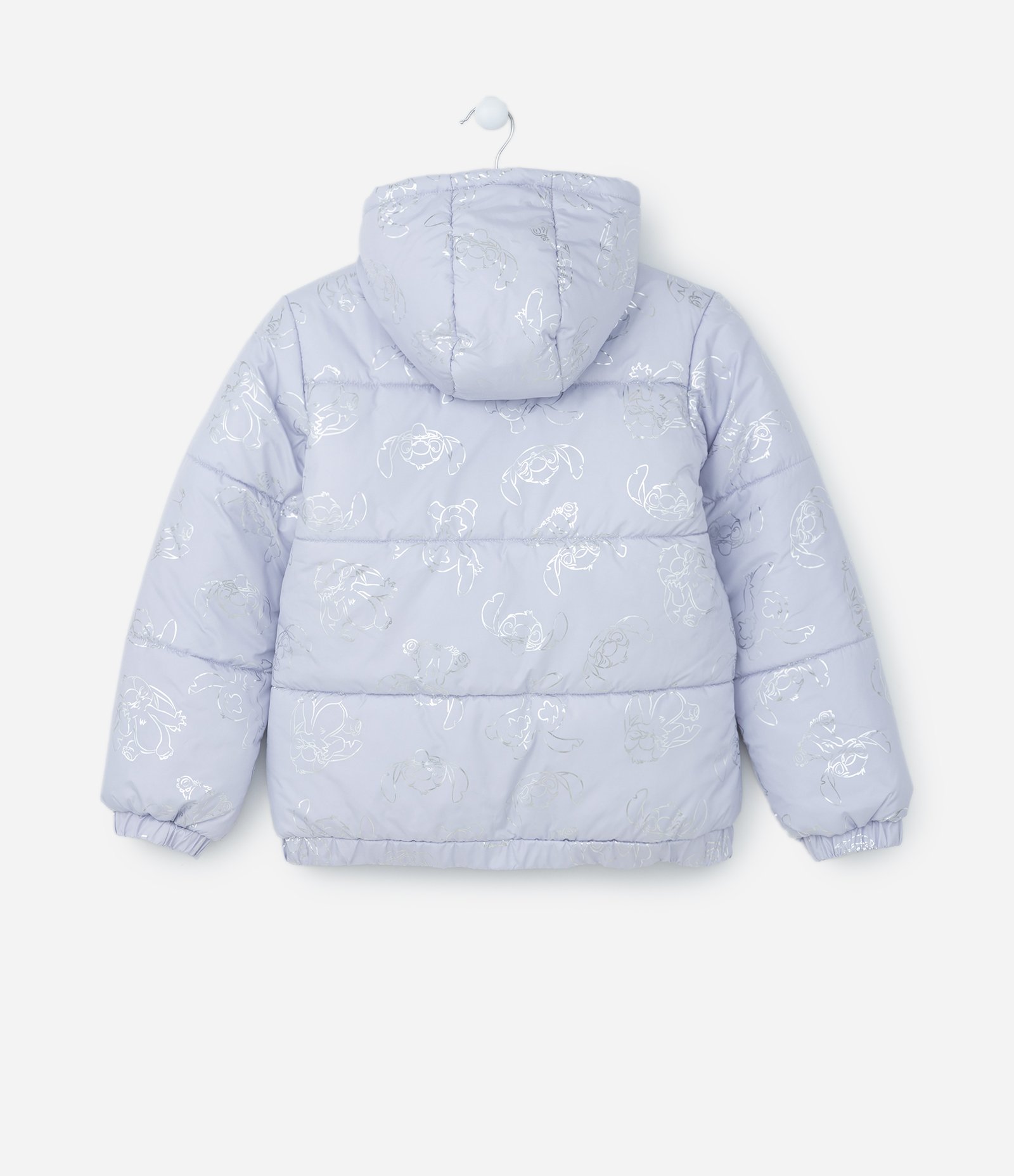 Jaqueta Infantil com Estampa do Stitch em Foil - Tam 5 a 14 Anos Lilás 2