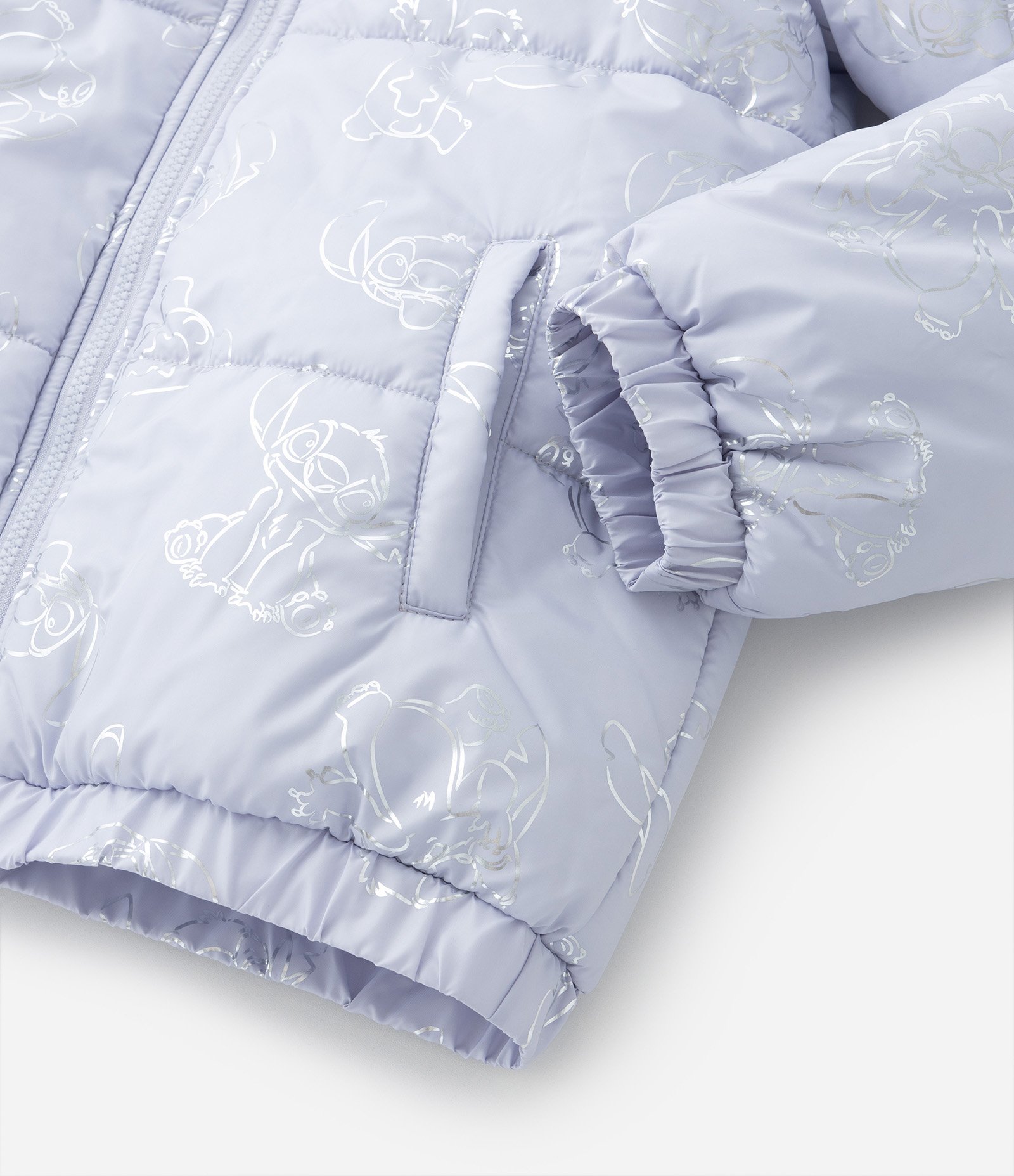 Jaqueta Infantil com Estampa do Stitch em Foil - Tam 5 a 14 Anos Lilás 5