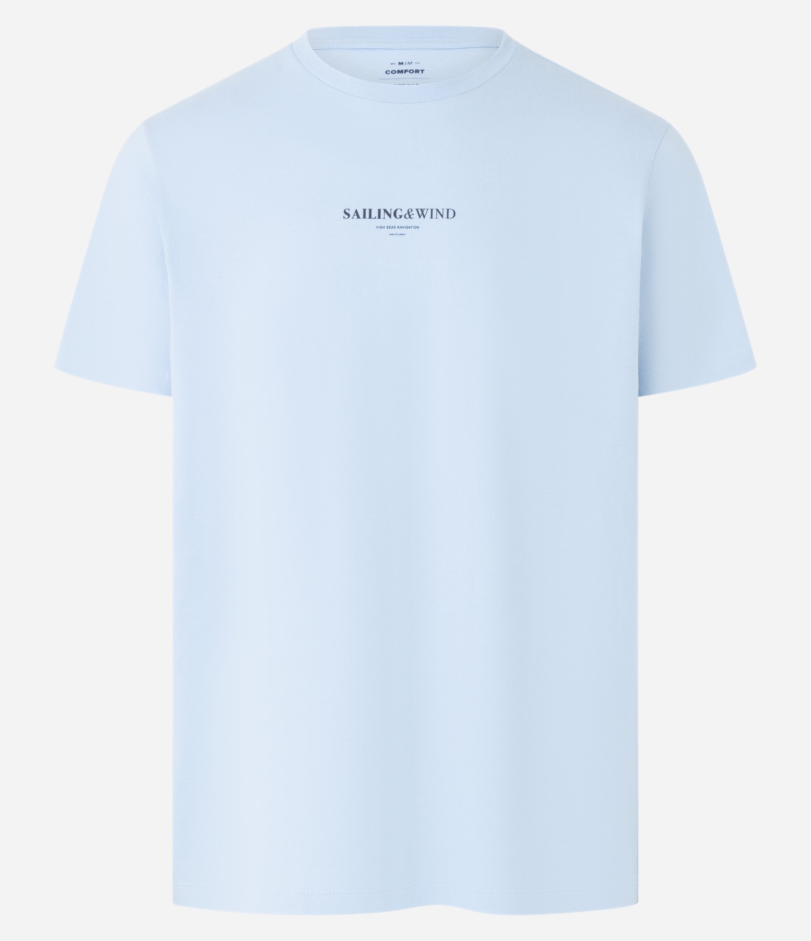 Camiseta Comfort em Algodão com Estampa Lettering Azul 5