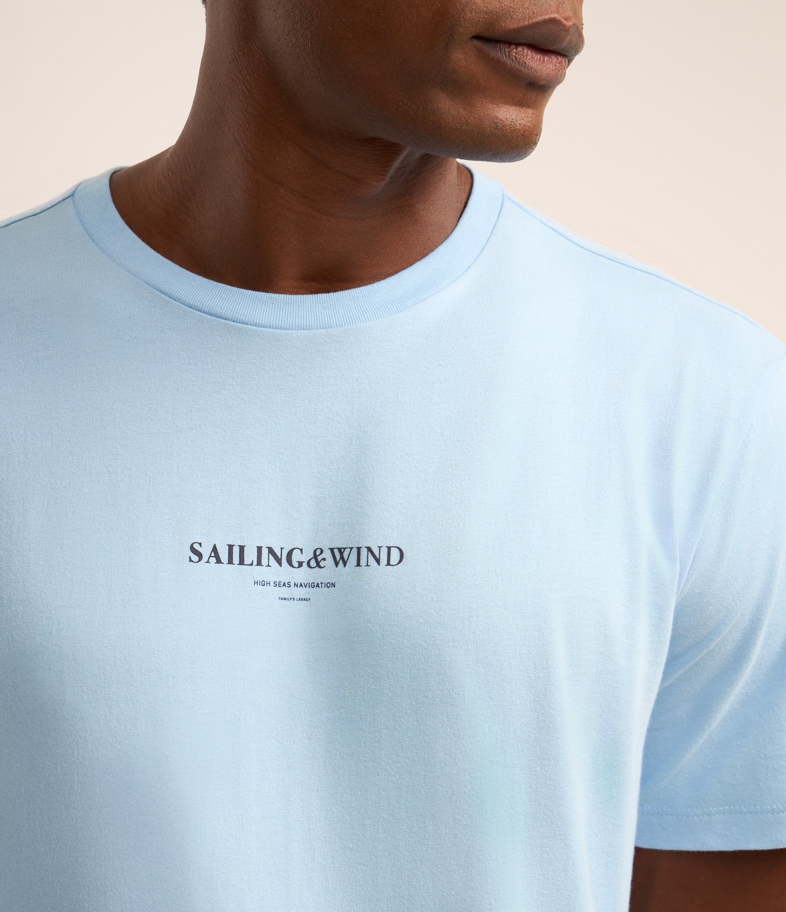 Camiseta Comfort em Algodão com Estampa Lettering Azul 3