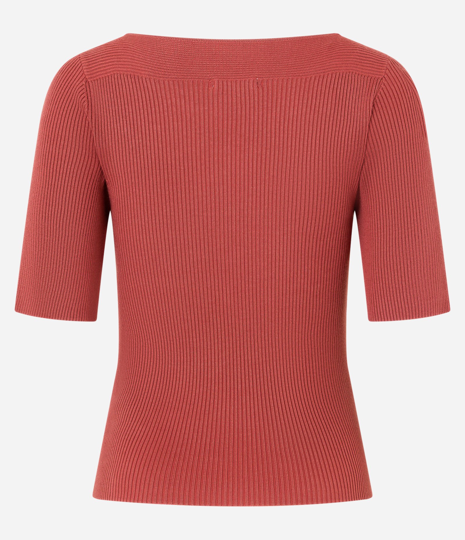 Blusa Básica em Tricô com Gola Canoa Vermelho 3