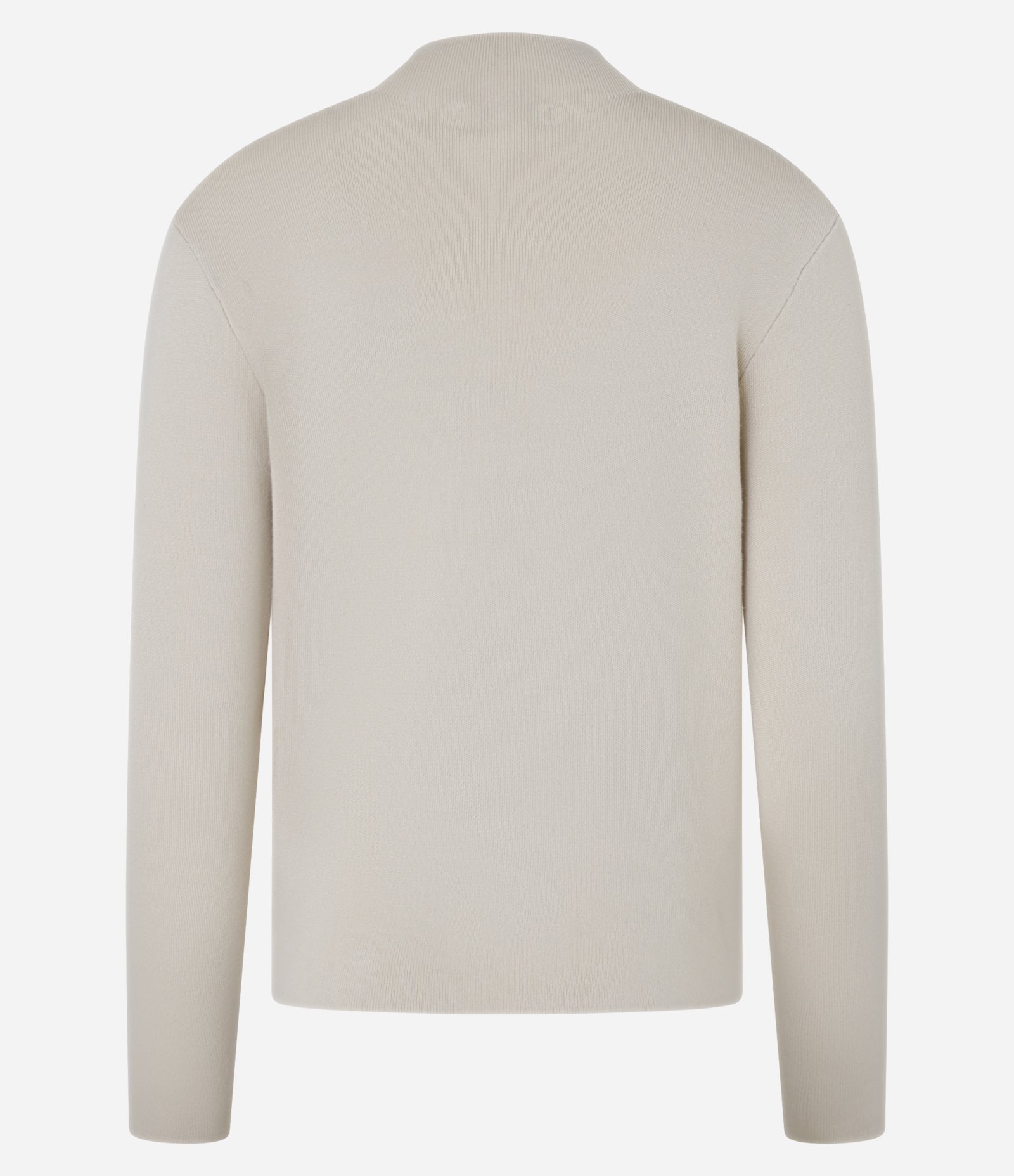 Blusa em Tricô com Golinha Alta Bege 7