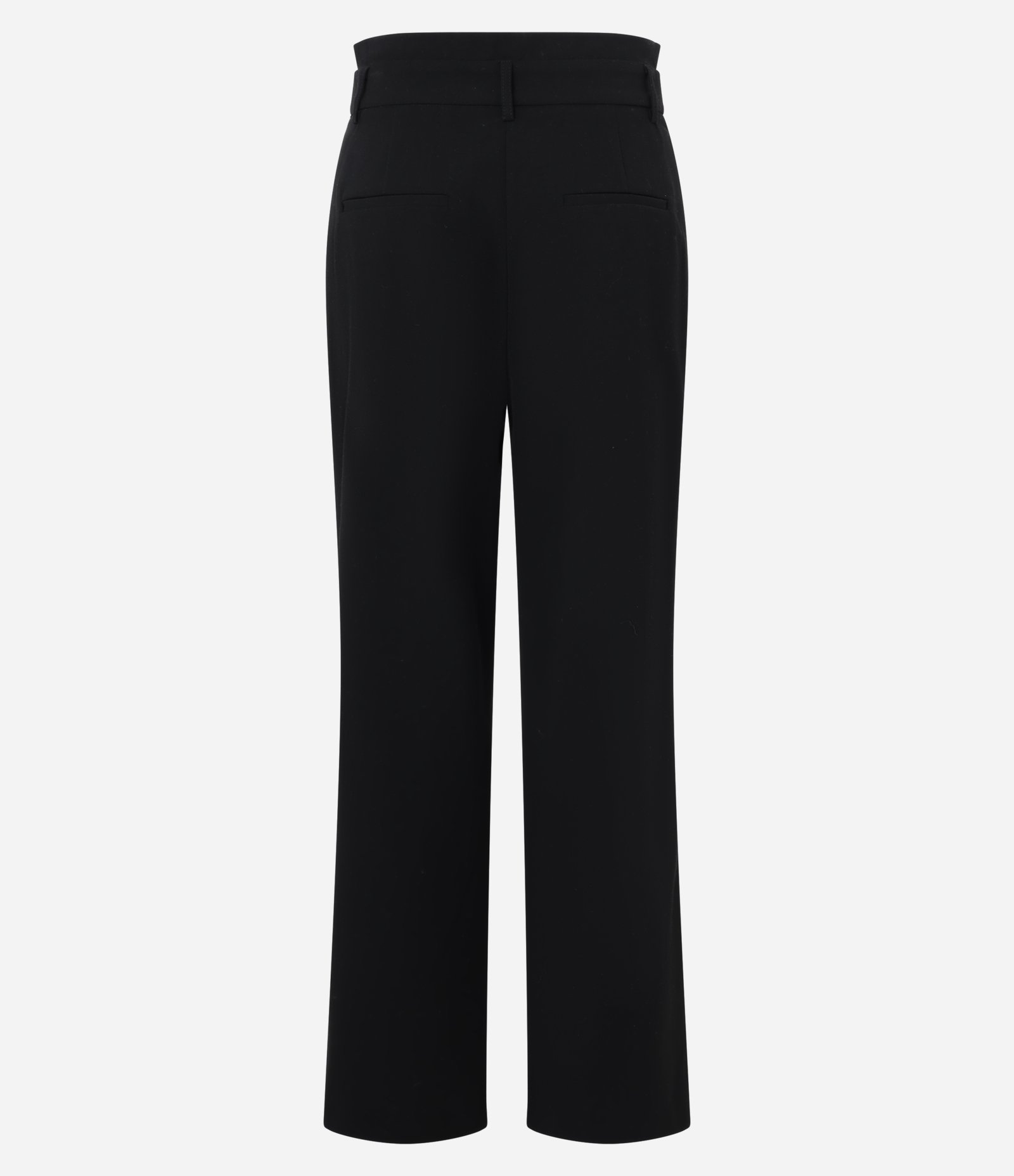 Calça Wide Leg Alfaiatada com Cinto em PU Preto 8