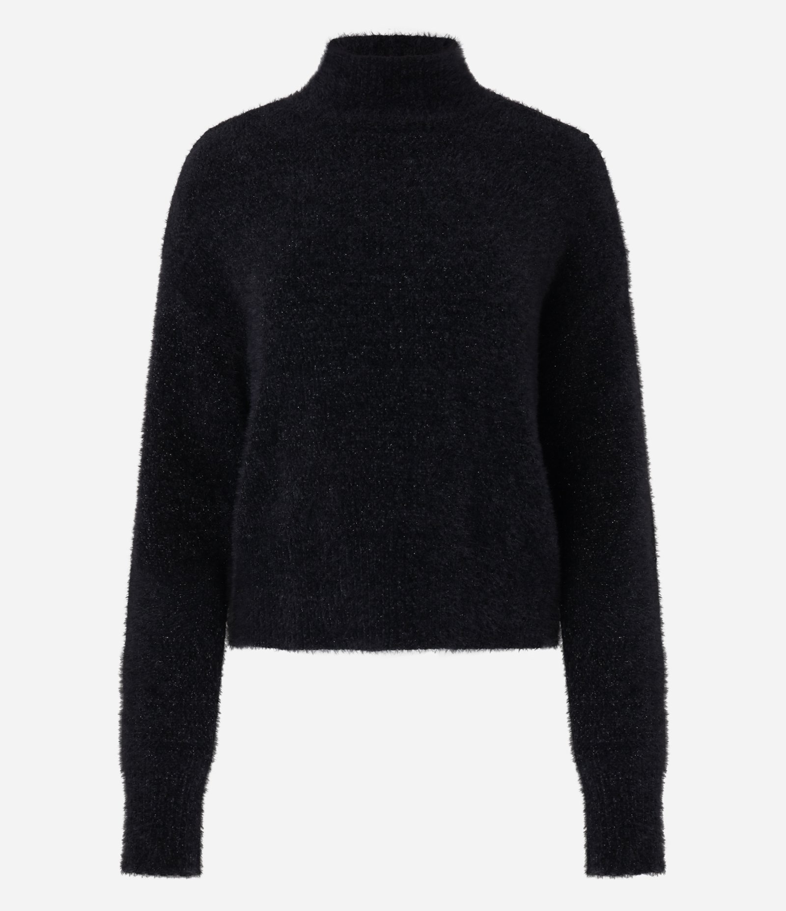 Suéter Slim Curto em Tricô com Caimento Pesado Preto 4