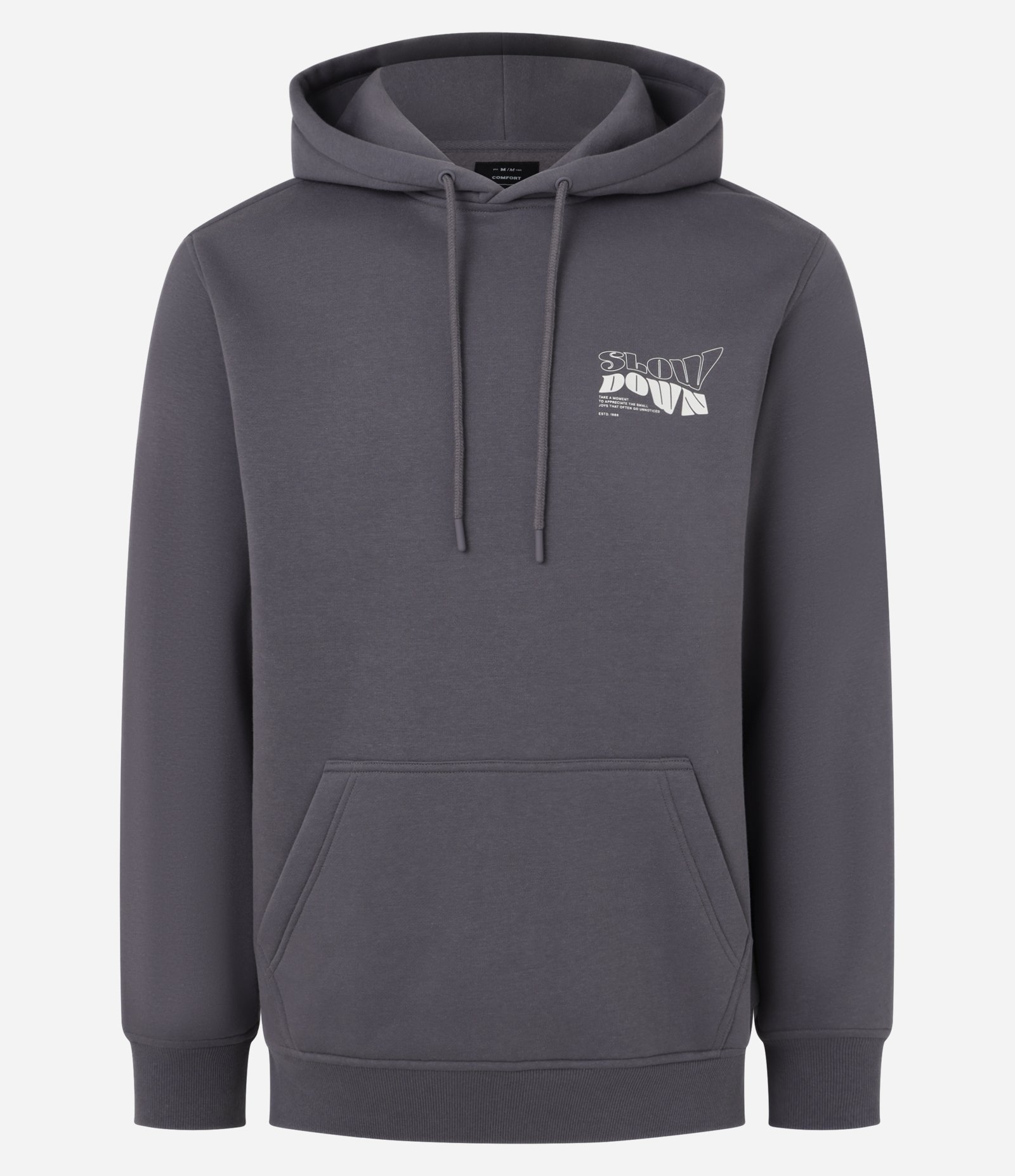 Casaco Comfort em Moletom e Estampa Lettering Cinza 7