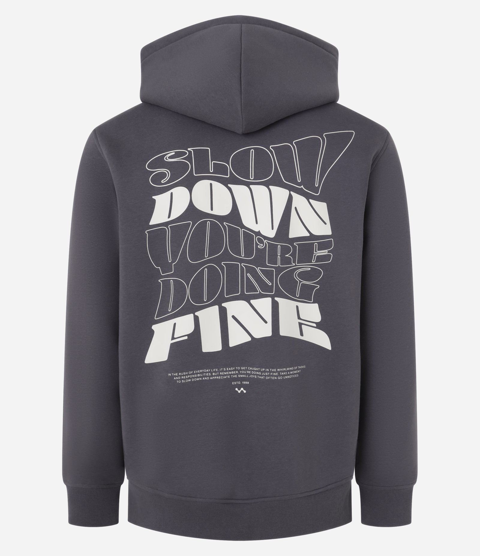 Casaco Comfort em Moletom e Estampa Lettering Cinza 8