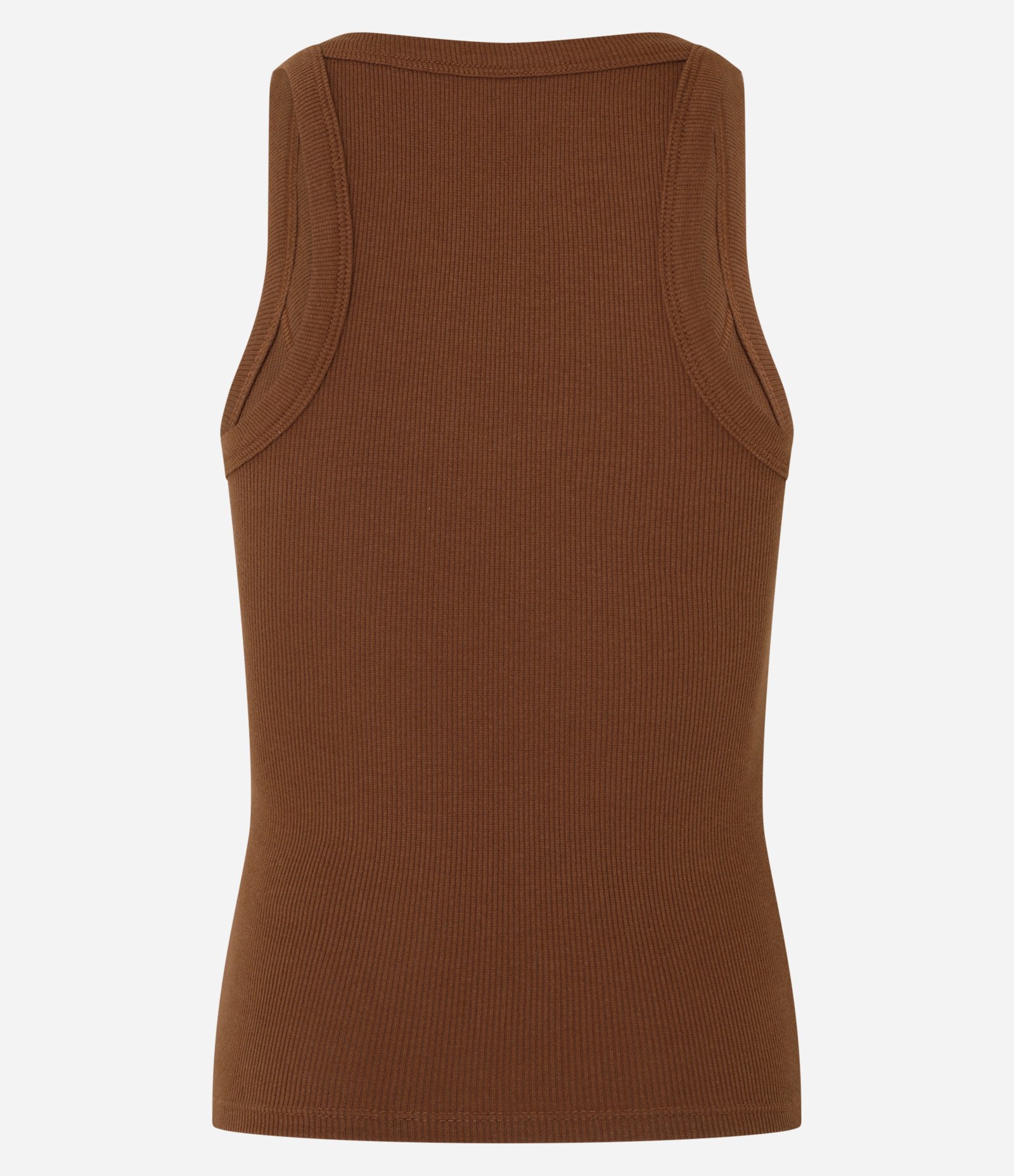 Regata em Ribana com Textura Canelada Marrom 6