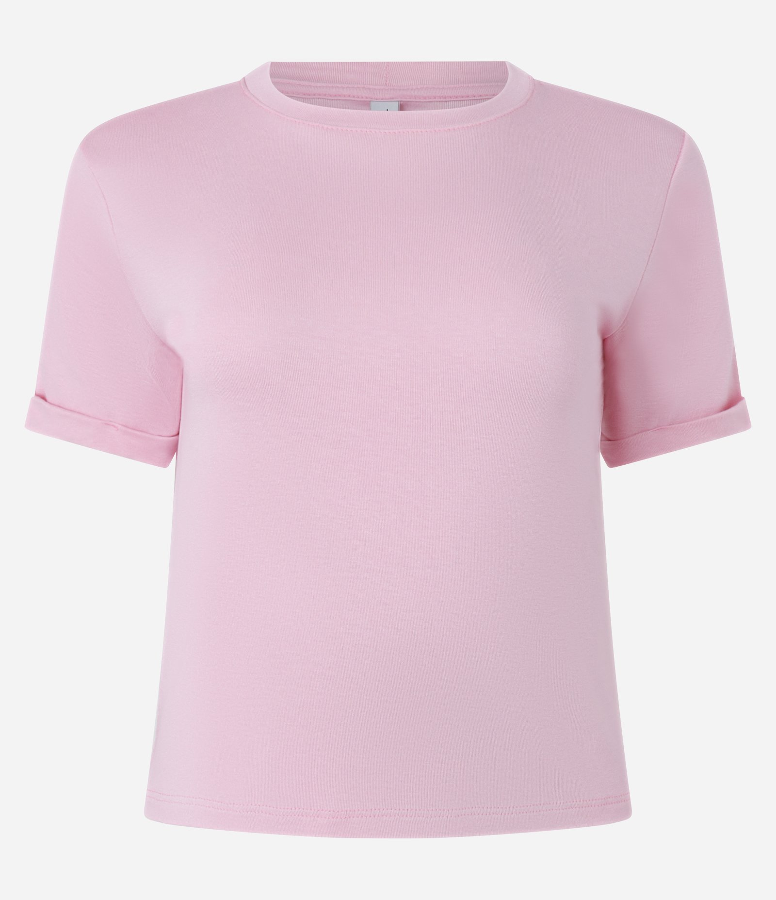 Blusa Básica em Viscose com Manga Dobrada Rosa Claro 4