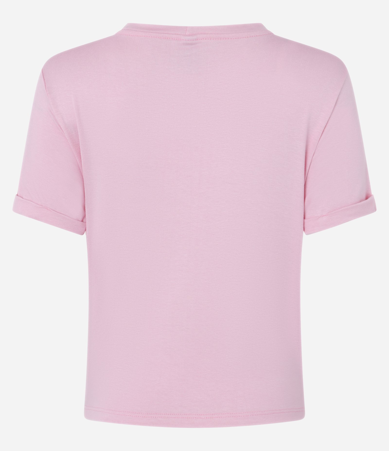 Blusa Básica em Viscose com Manga Dobrada Rosa Claro 5