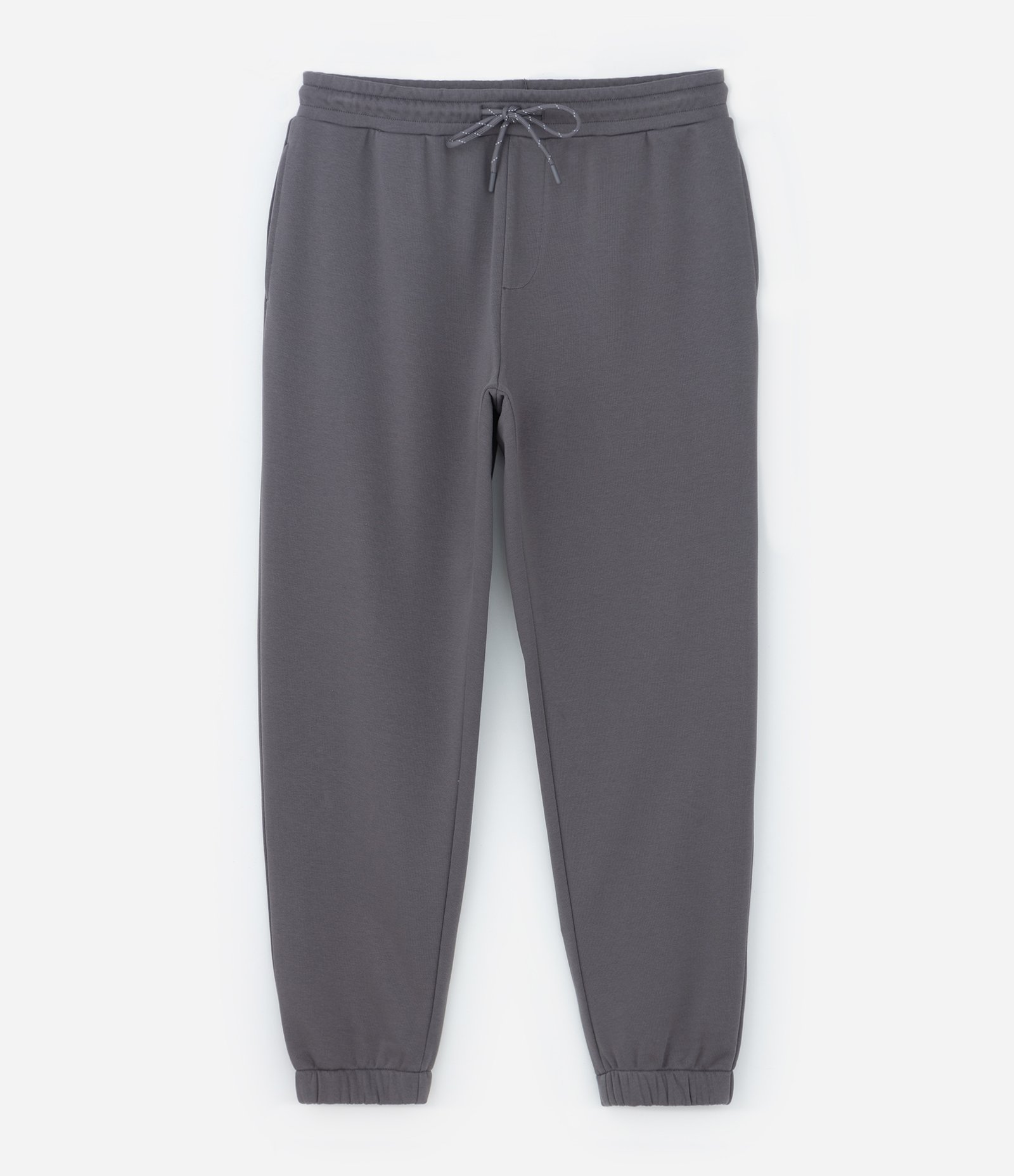 Calça Jogger em Moletom com Cós Elástico e Cordão Cinza 5