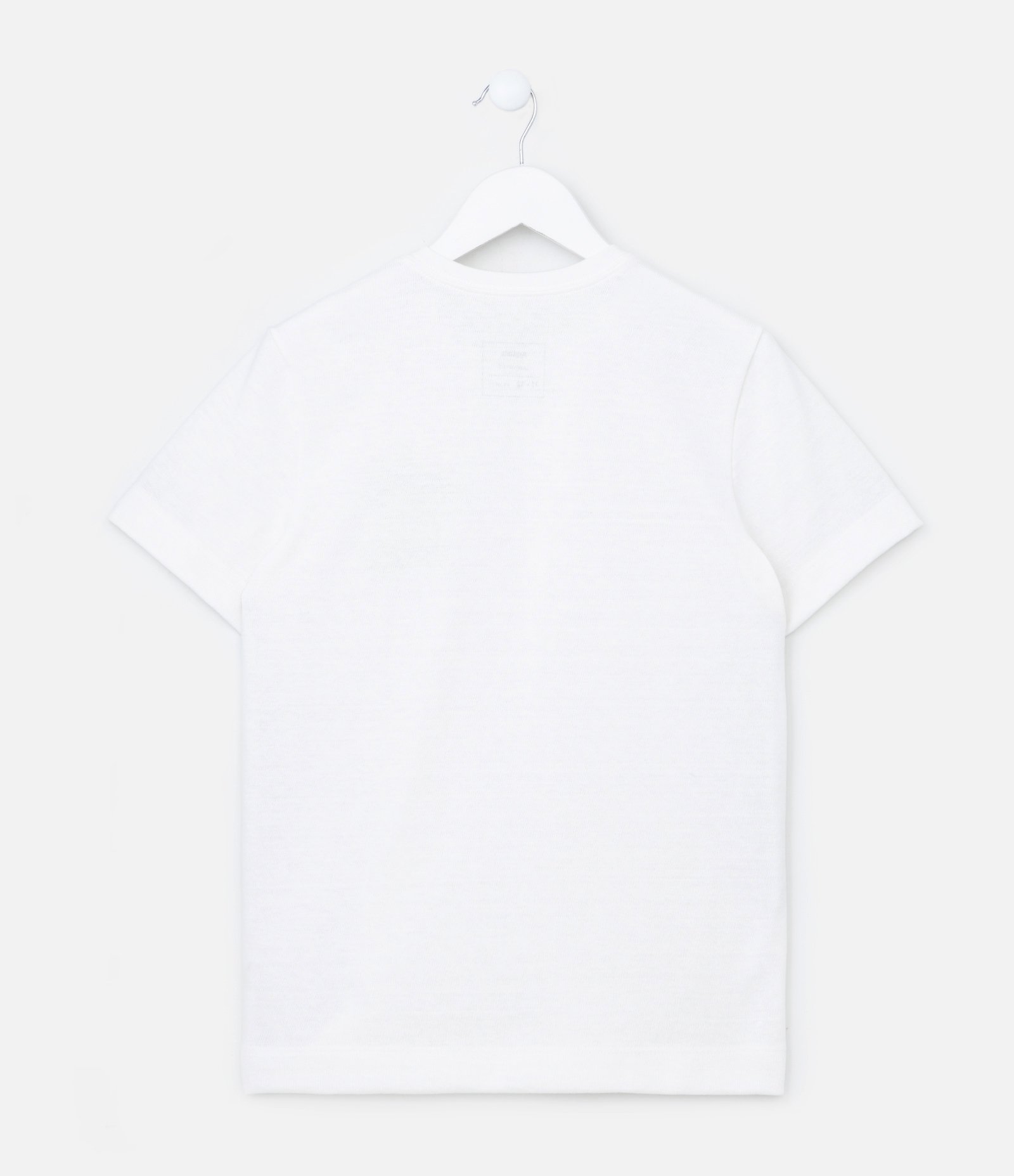 Camiseta Infantil com Bordado Palm Spring - Tam 5 a 14 Anos Branco Neve 2