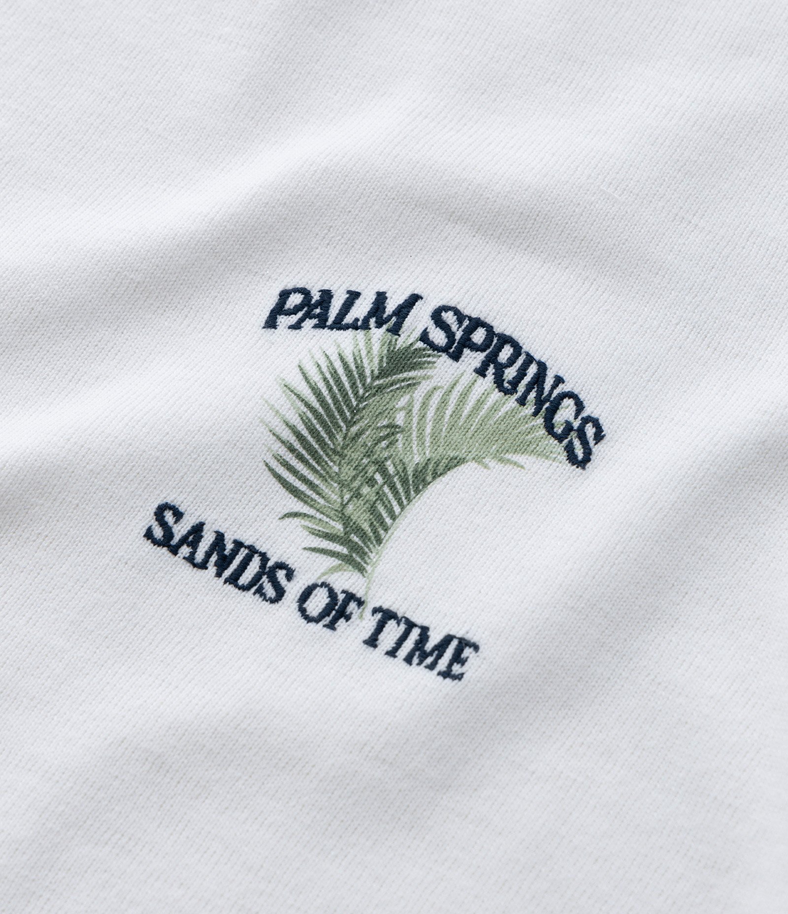Camiseta Infantil com Bordado Palm Spring - Tam 5 a 14 Anos Branco Neve 5