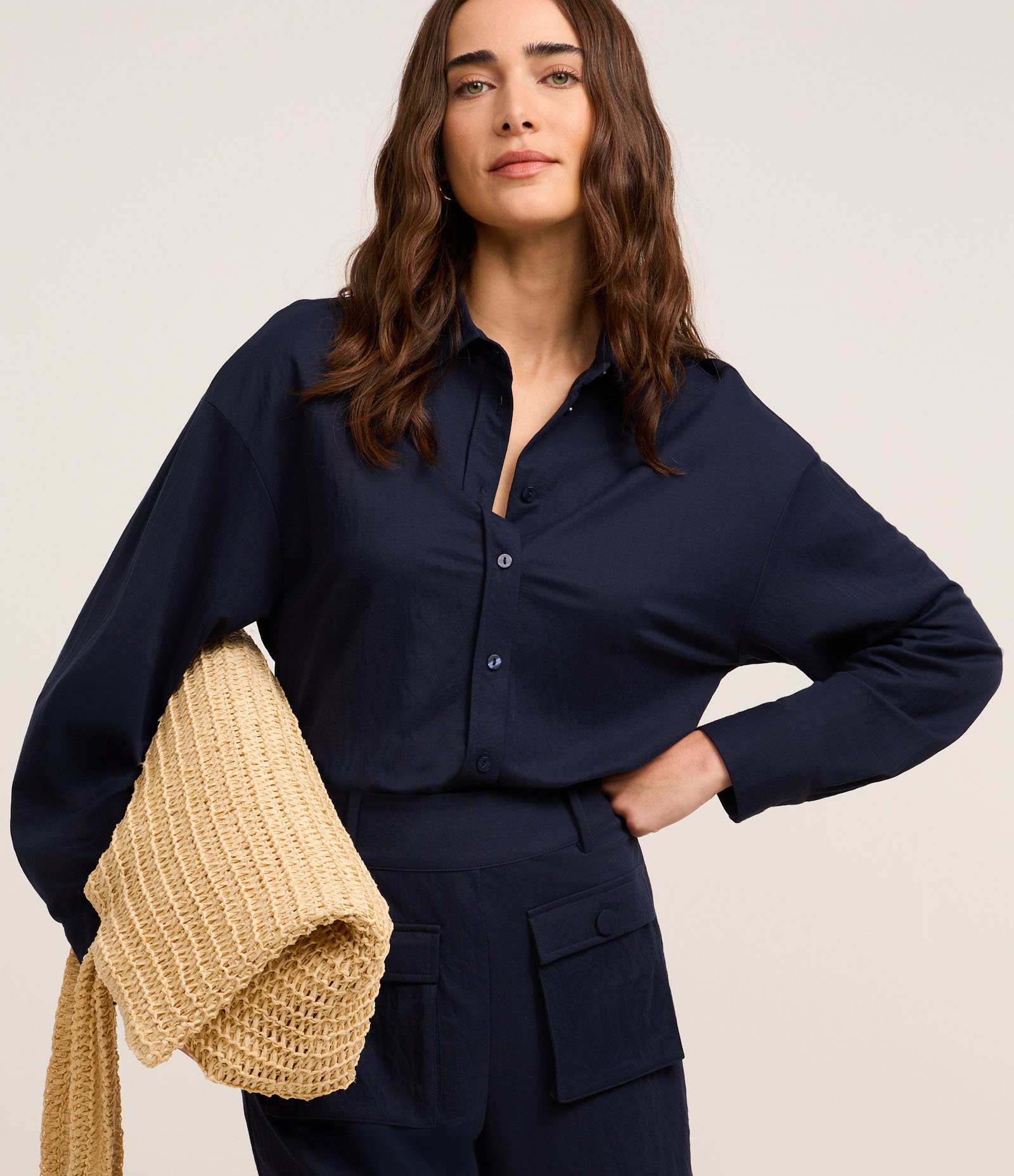 Camisa Regular em Malha Piquet com Prega nas Costas 1