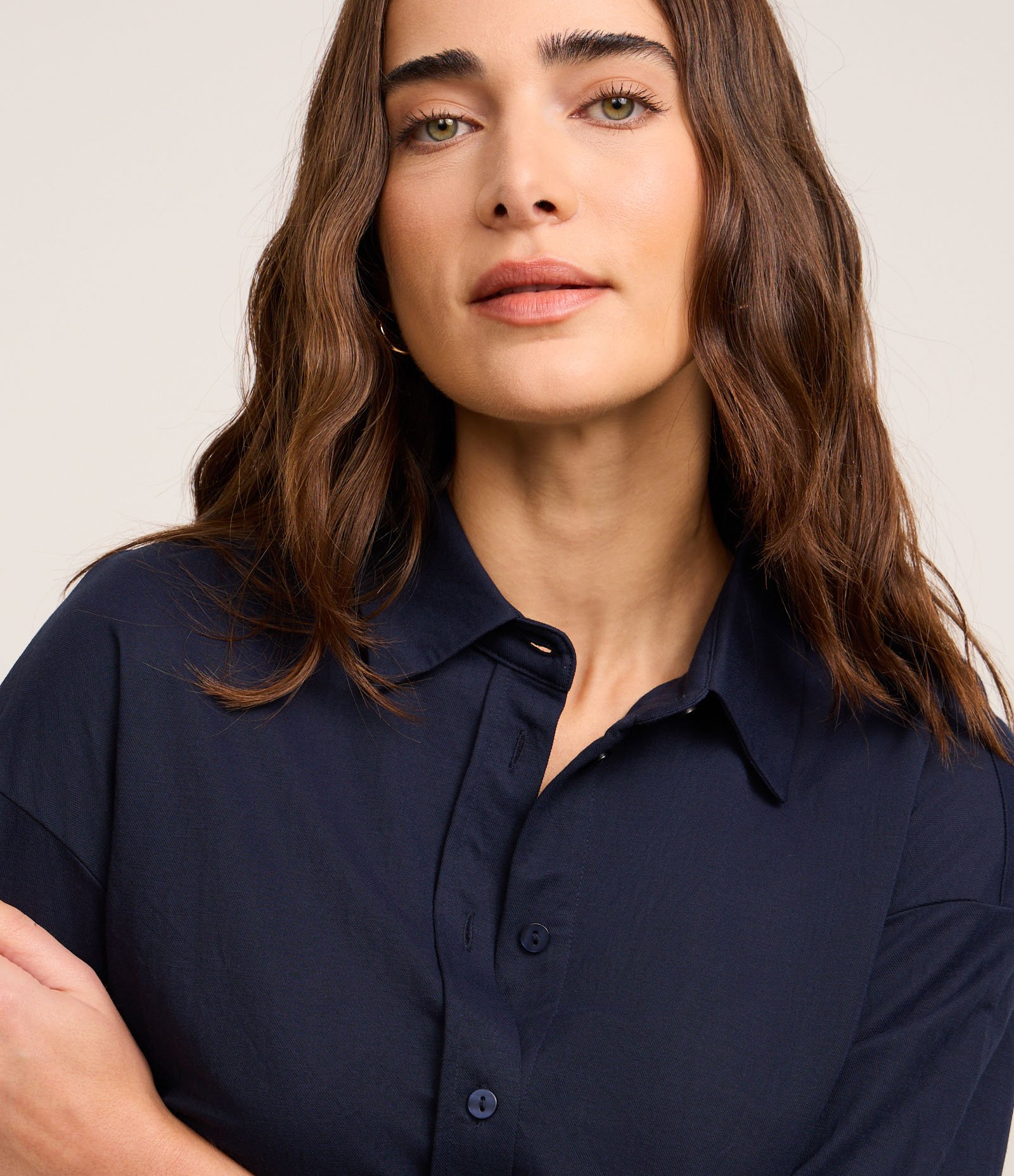 Camisa Regular em Malha Piquet com Prega nas Costas 3