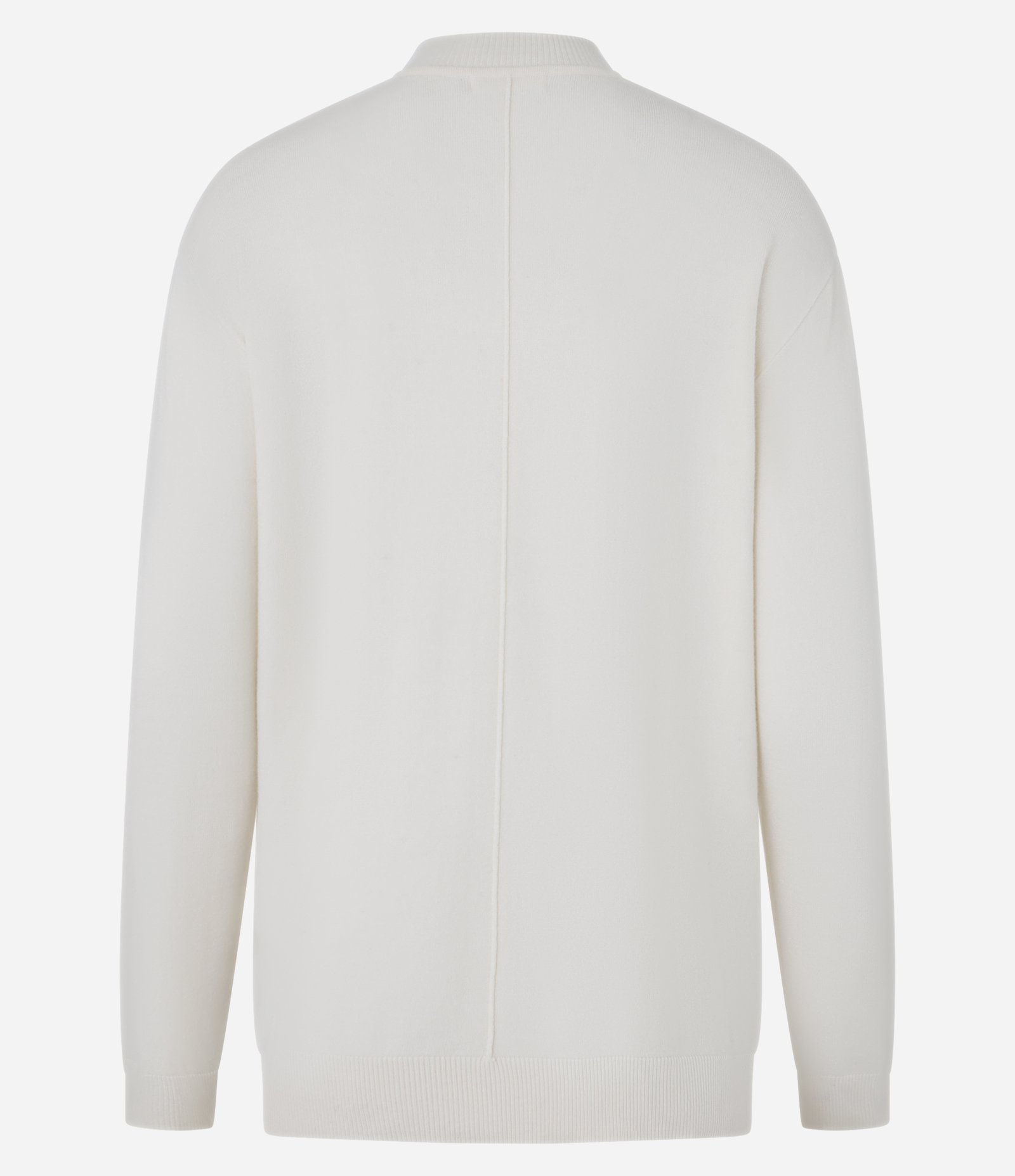 Suéter em Tricô com Gola Alta e Nervura Frontal Off White 8