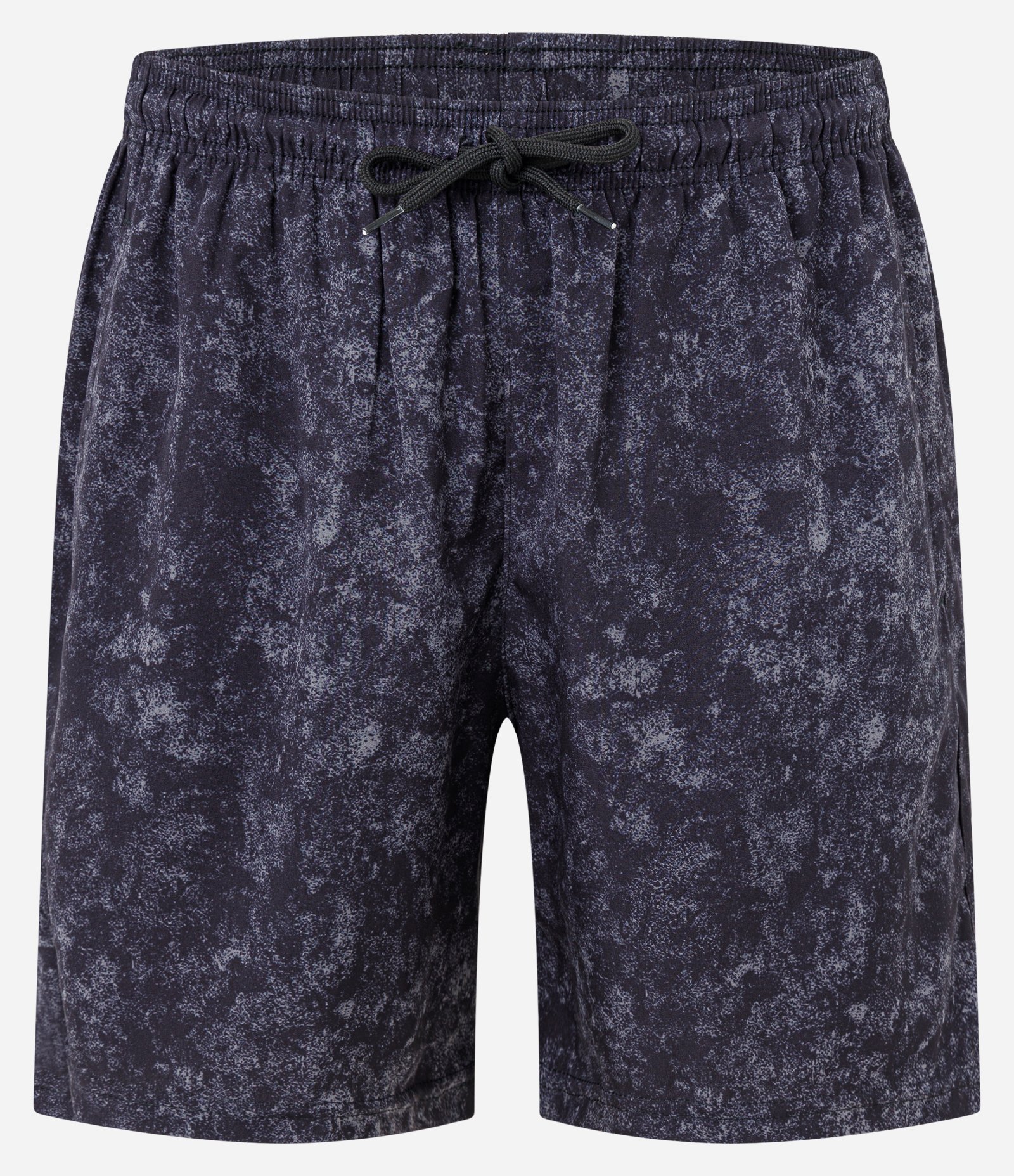 Bermuda Esportiva com Cós Elástico e Estampada Marmorizada Cinza Escuro 5