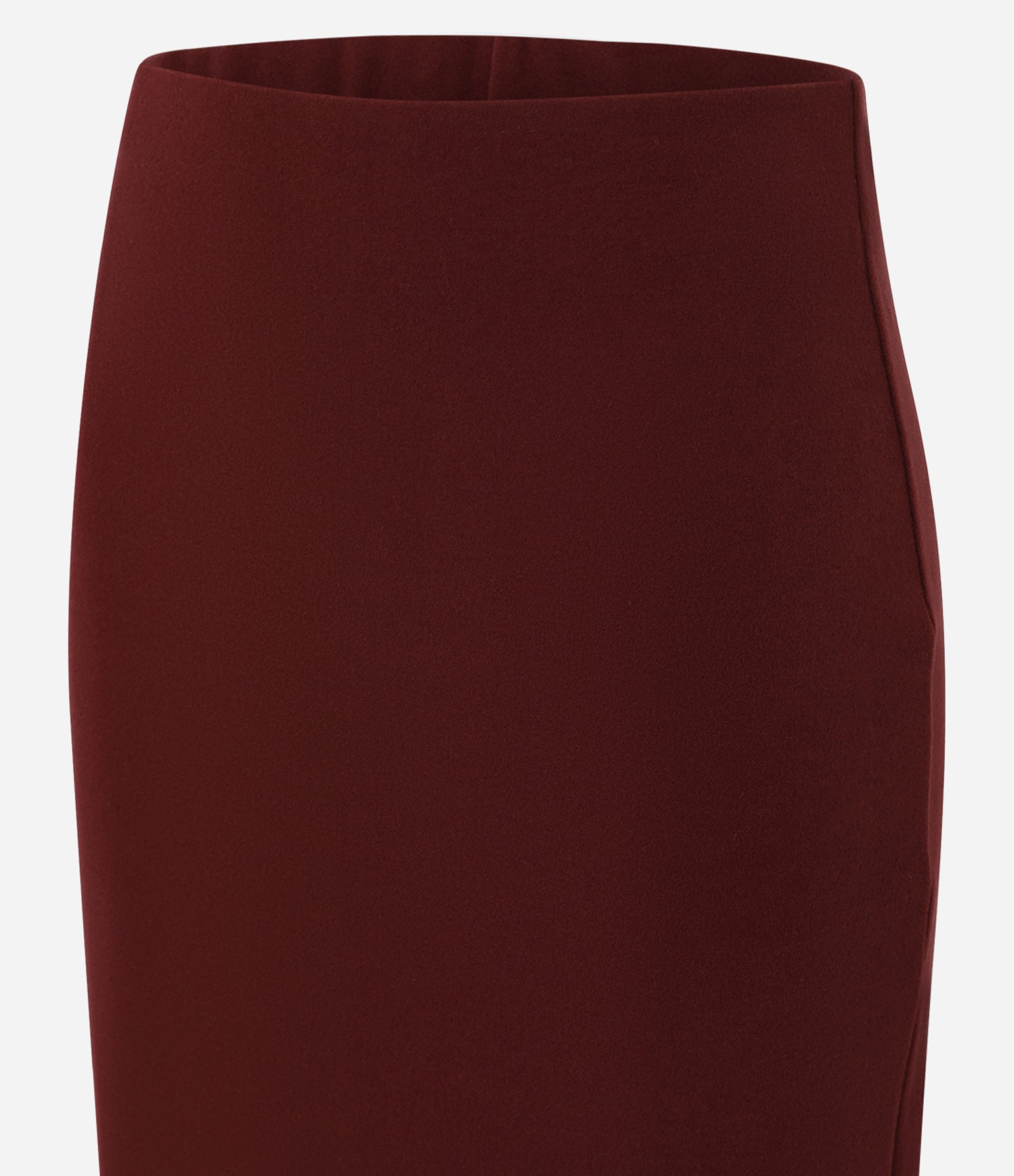 Saia Reta Midi com Malha Brushed com Elástico na Cintura Marrom 7