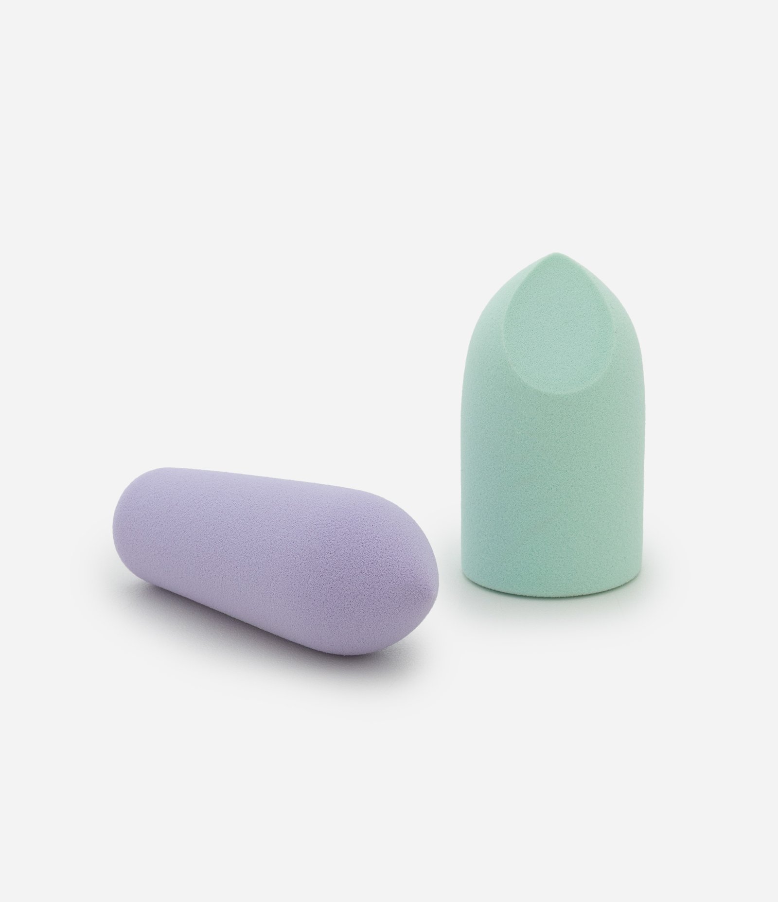 Conjunto 02 Esponjas de Dedo para Maquiagem Alchemia Roxo/Verde 1