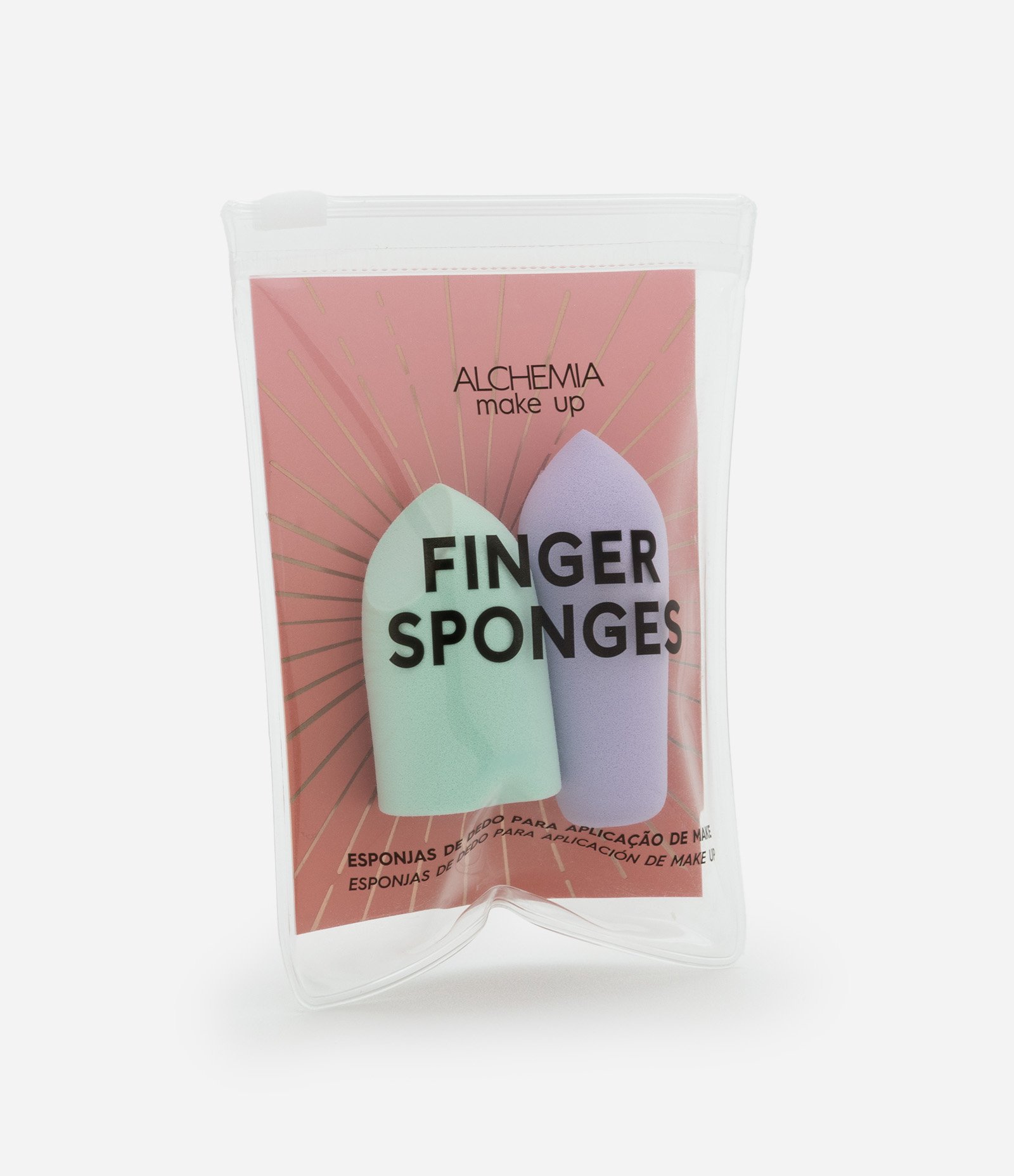 Conjunto 02 Esponjas de Dedo para Maquiagem Alchemia Roxo/Verde 3