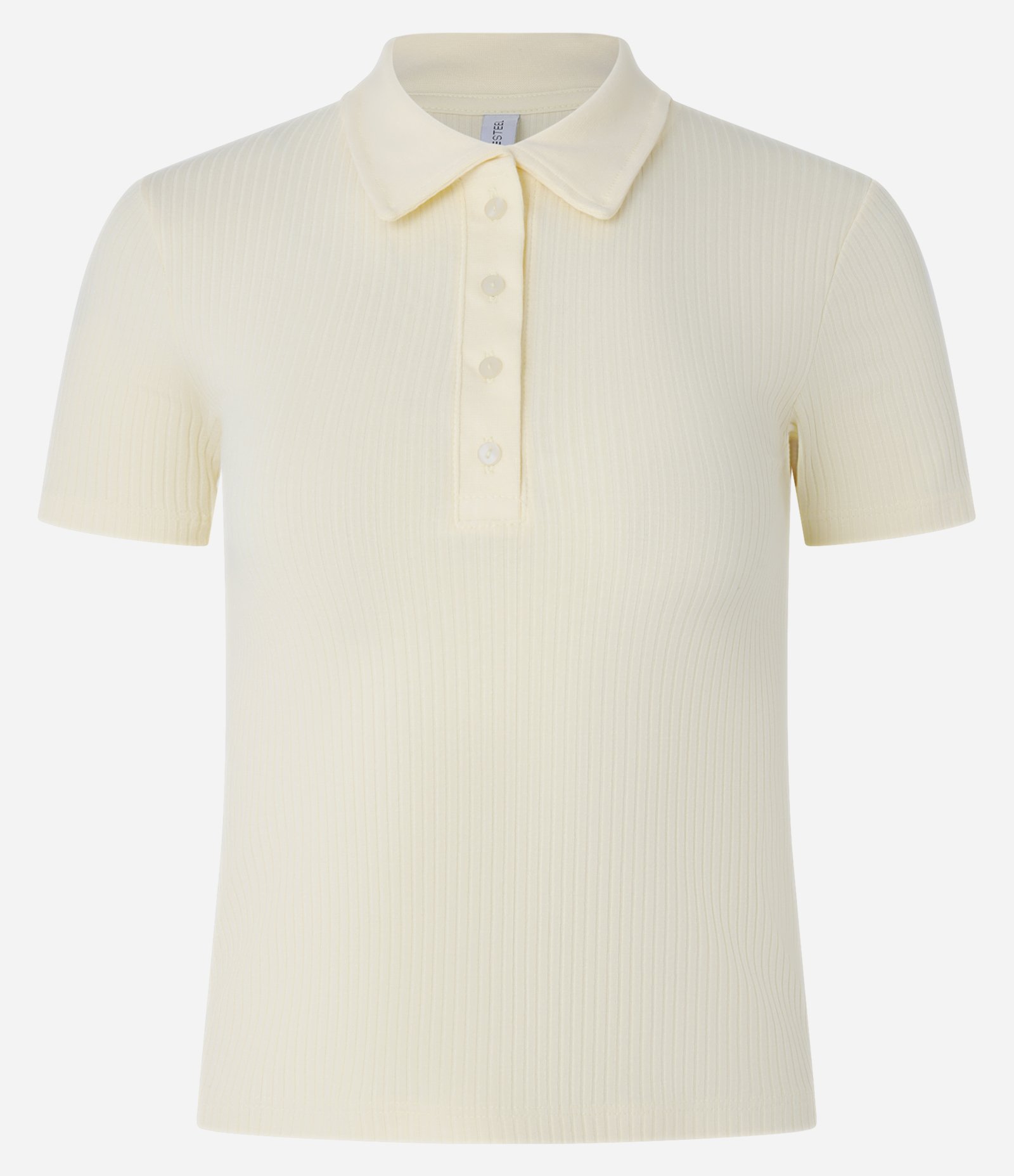 Blusa em Ribana com Gola Polo Amarelo 4