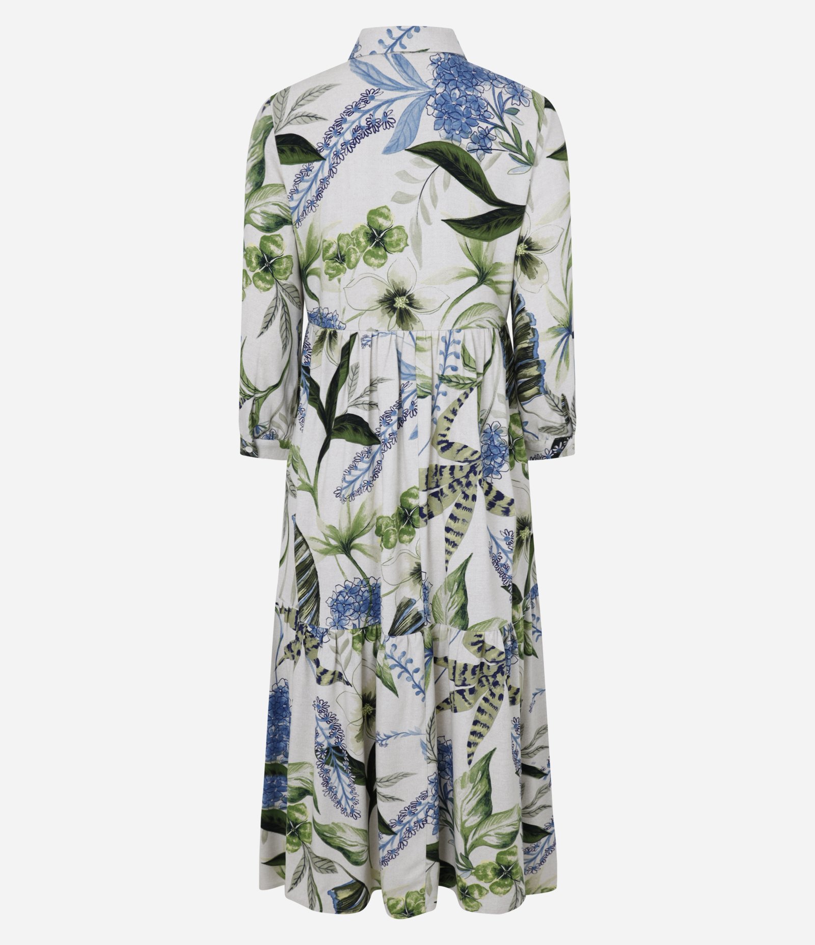 Vestido Chemise Midi com Botões e Estampa Floral Multicores 6