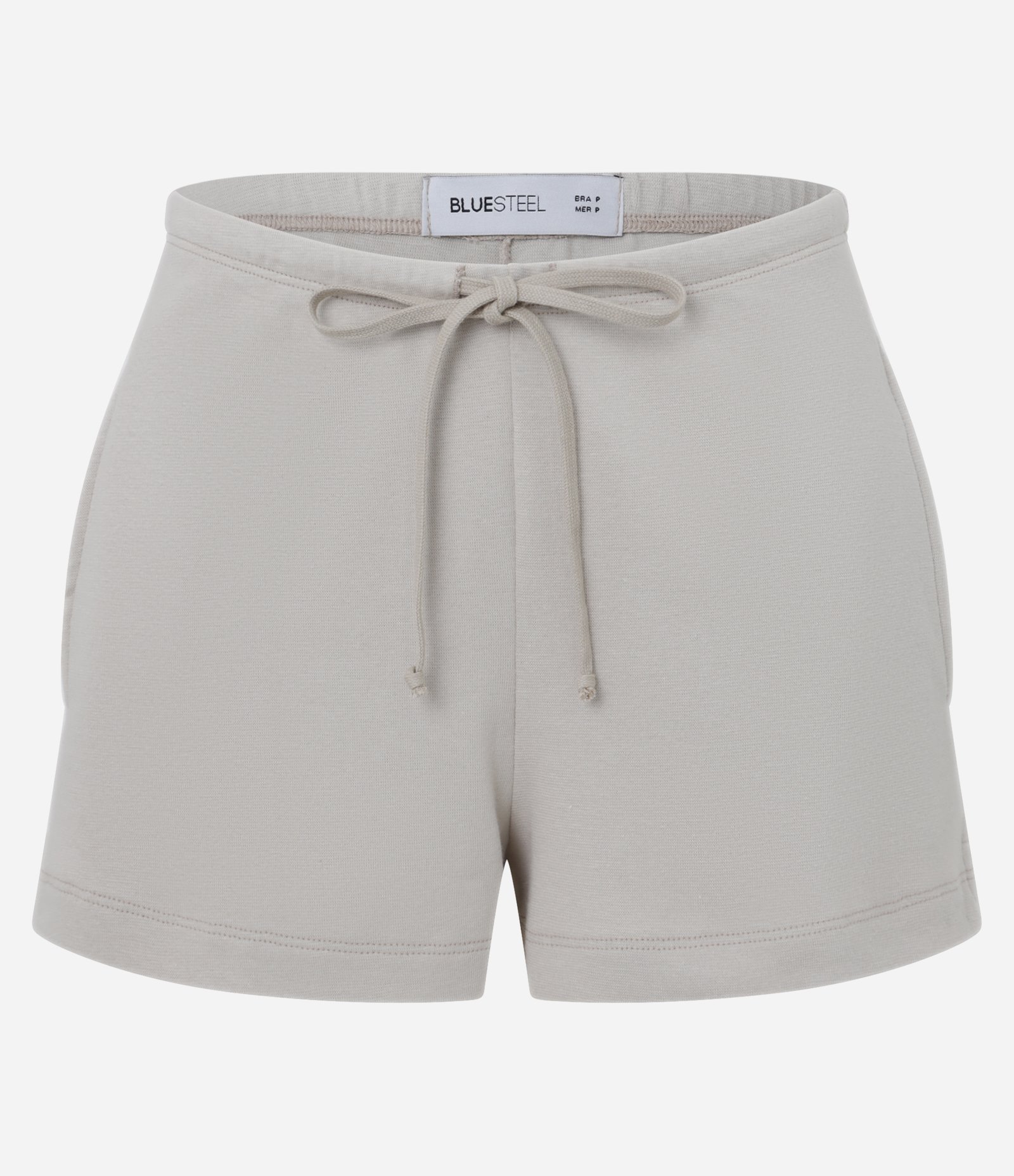 Short Básico em Ribana com Amarração no Cós Cinza Claro 5