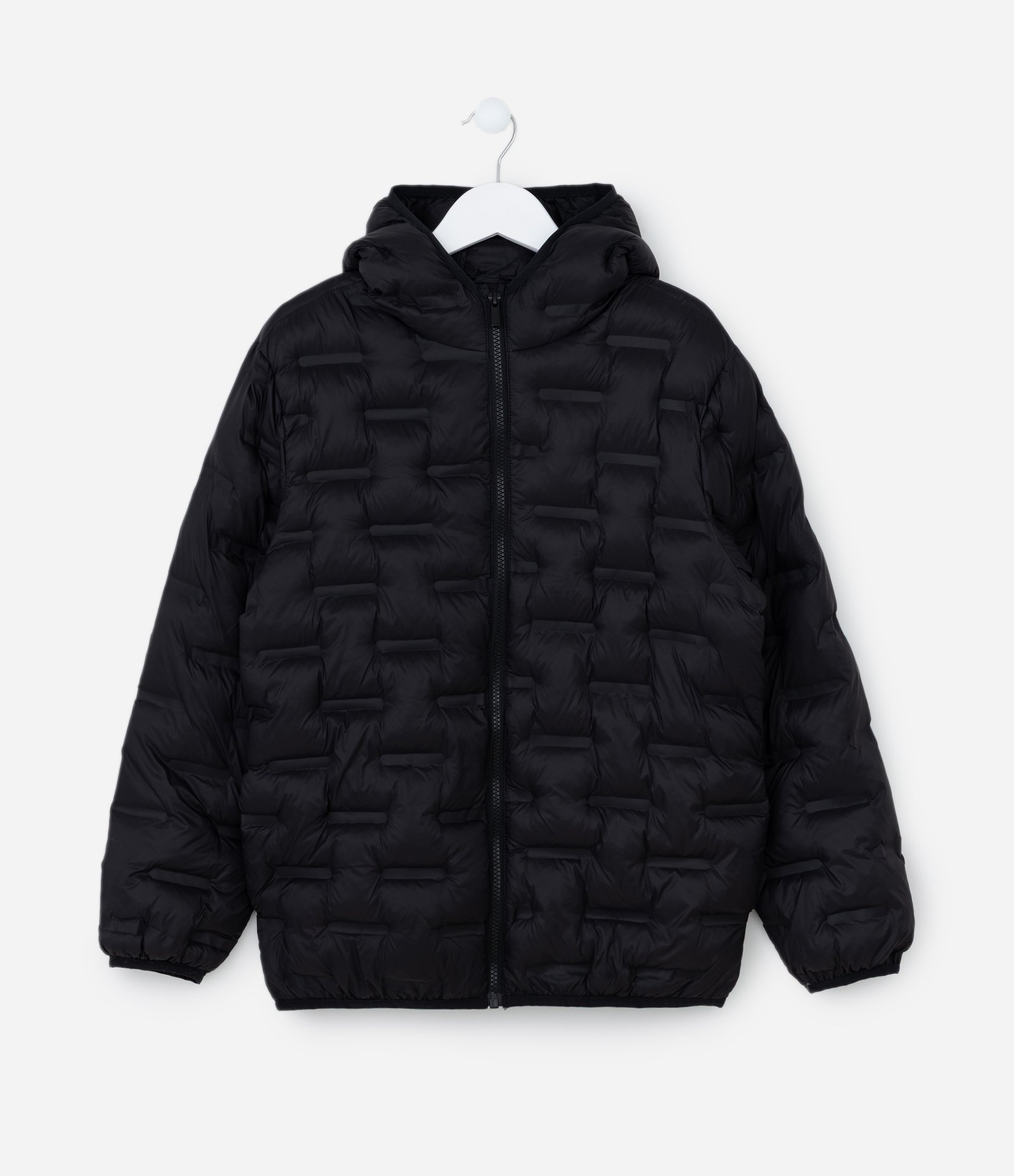 Jaqueta Infantil com Textura de Gomos - Tam 5 a 14 Anos Preto 1