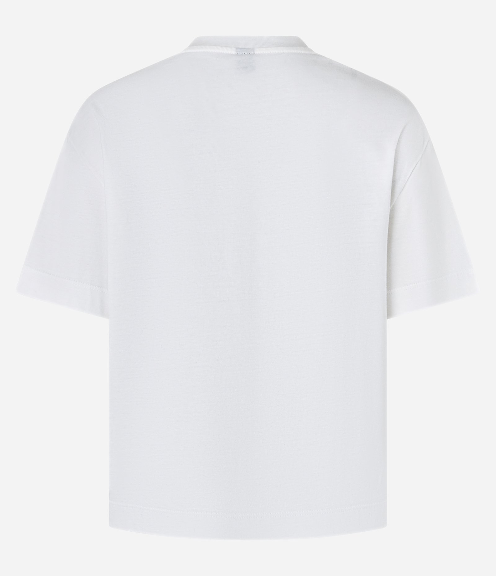 Camiseta Boxy em Algodão com Bordado de Laço Branco 3